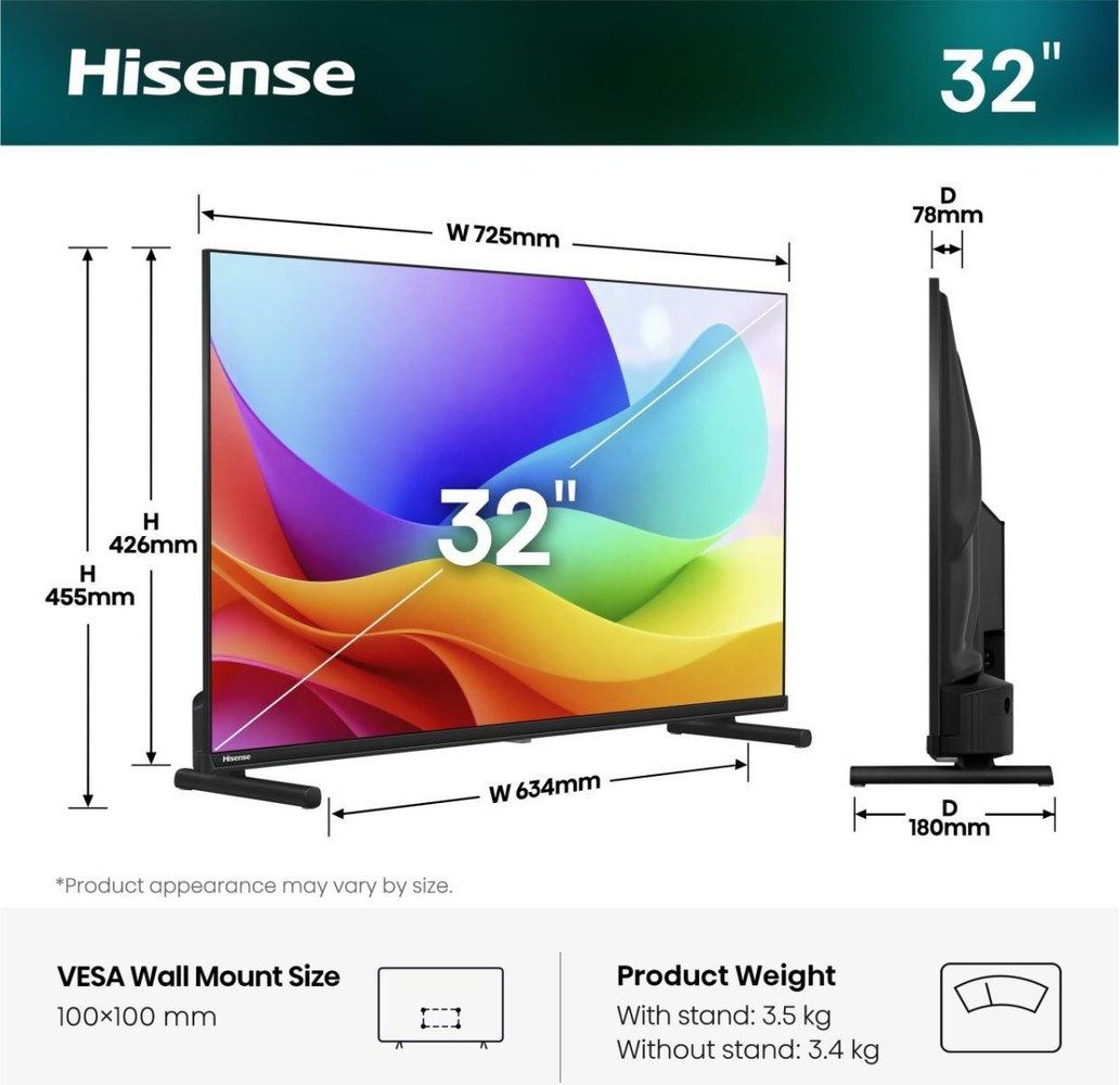 Hisense 32A59S QLED-Fernseher (32 Zoll, Full HD)
