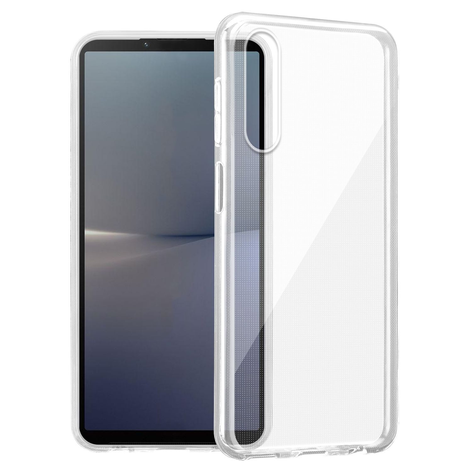 Cadorabo Handyhülle für Sony Xperia 10 V Hülle Sony Xperia 10 V, Hülle TPU Silikon Handy Schutzhülle Slim Transparent Case Cover