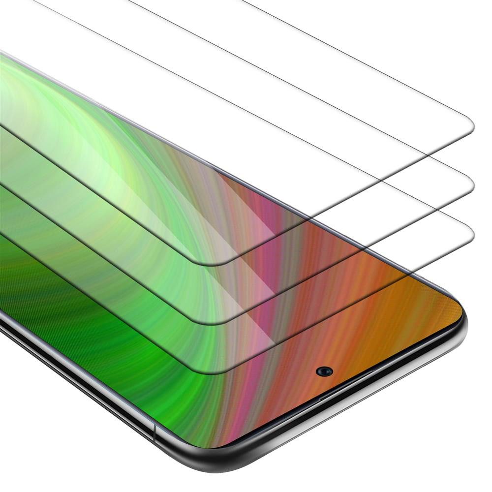 Cadorabo Schutzfolie für Samsung Galaxy A71 4G Schutzfolie, (3-St), 3x Schutzglas Panzer Folie (Tempered) Display Schutzfolie 3D Touch