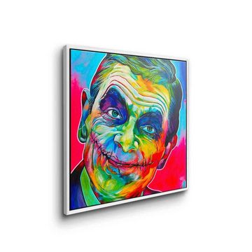 DOTCOMCANVAS® Leinwandbild Mr. Joker, Leinwandbild Mr. Bean The Joker Batman Pop Art Porträt quadratisch