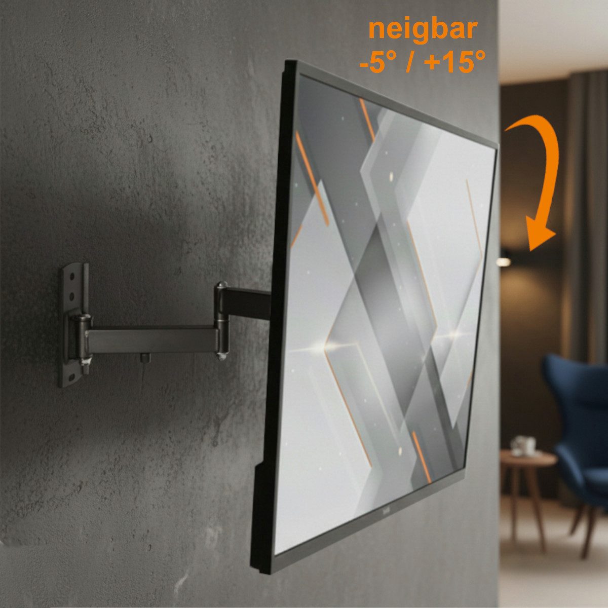 my wall TV-Wandhalterung HL15-2L, (bis 42 Zoll, 180° schwenkbar und neigbar)