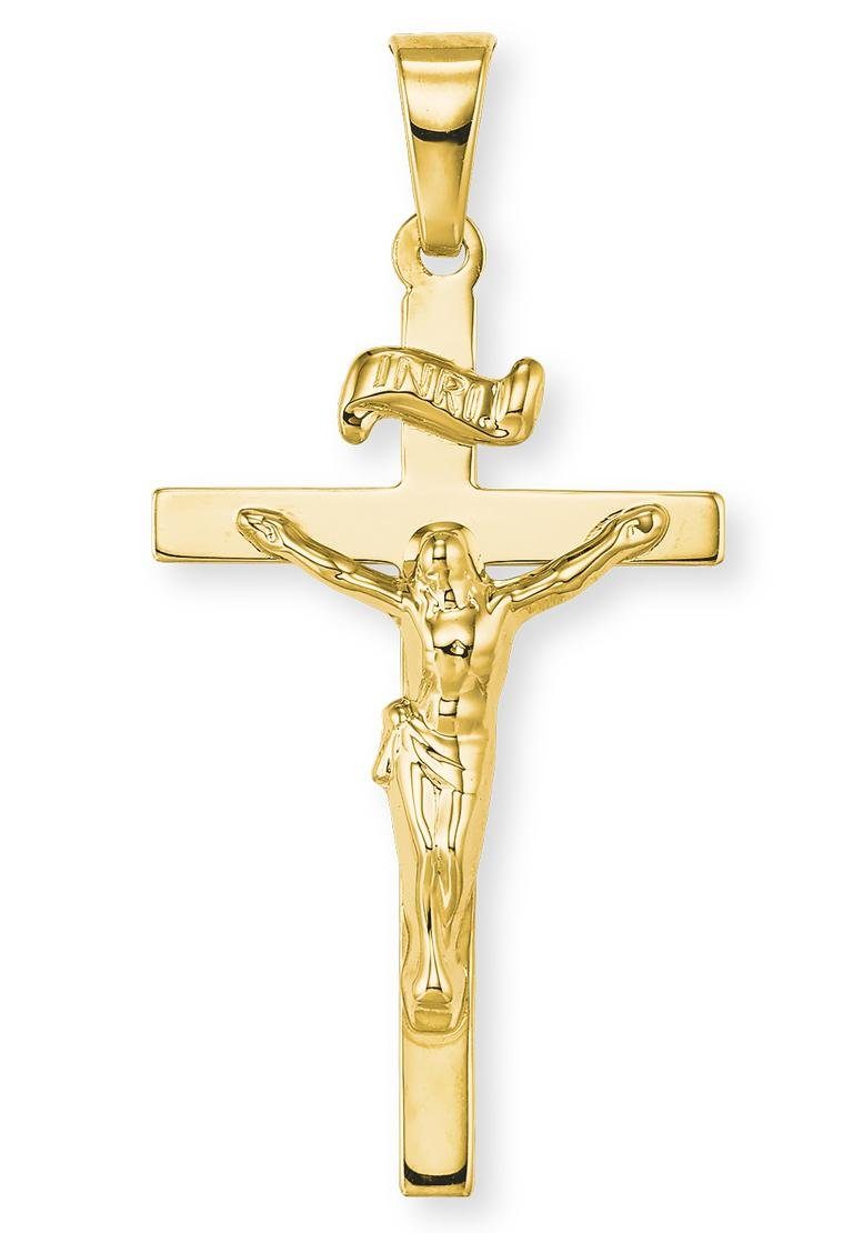 Amor Kettenanhänger Kreuz, 2020242, Gold 585