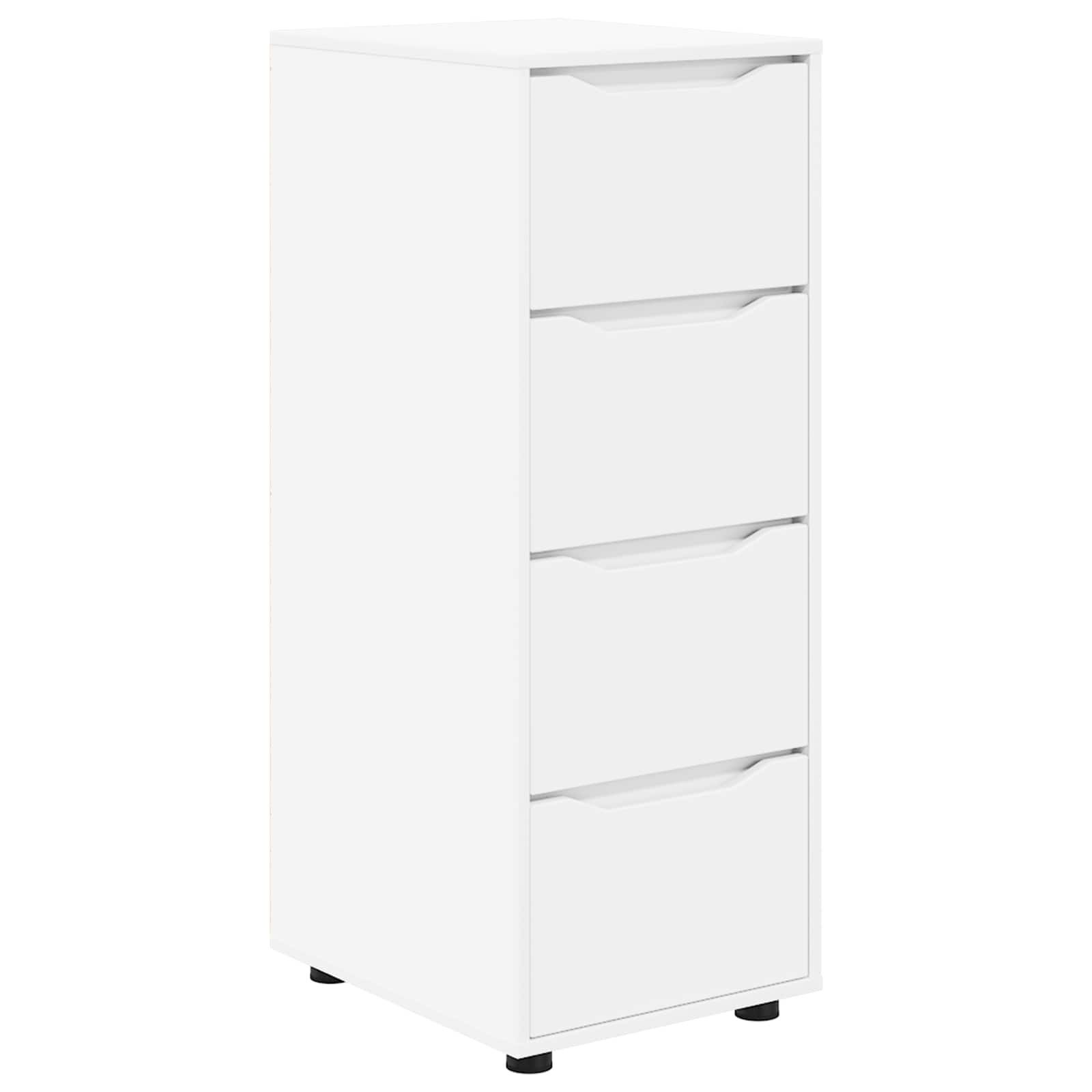 vidaXL Mehrzweckschrank Aufbewahrungsschrank 40 x 48 x 105 cm Holzwerkstoff Weiß (1-St)