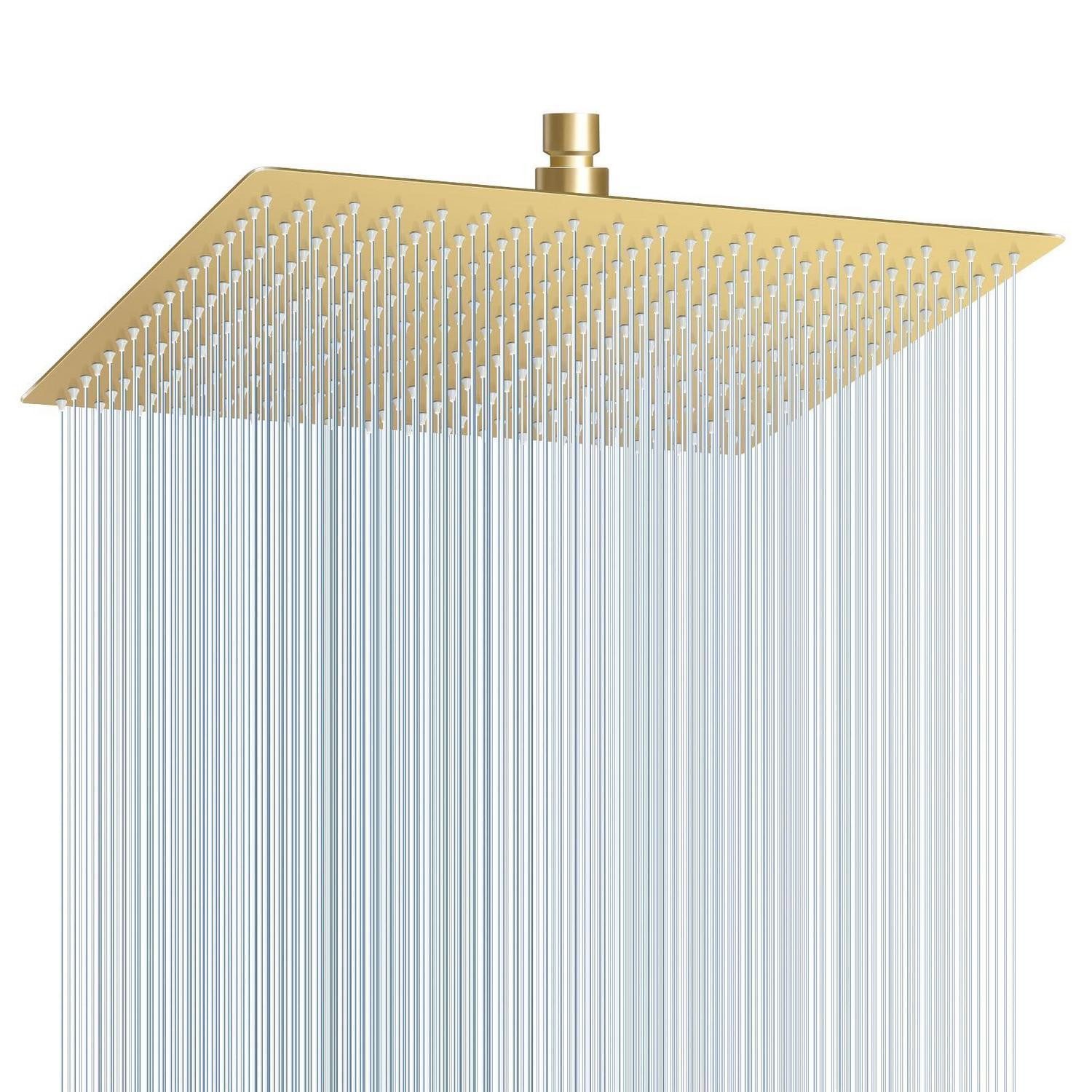 LuxusKollektion Regenduschkopf Duschkopf 40CM Gold 304 Edelstahl 324 Anti 40CM Gebürstetes Gold
