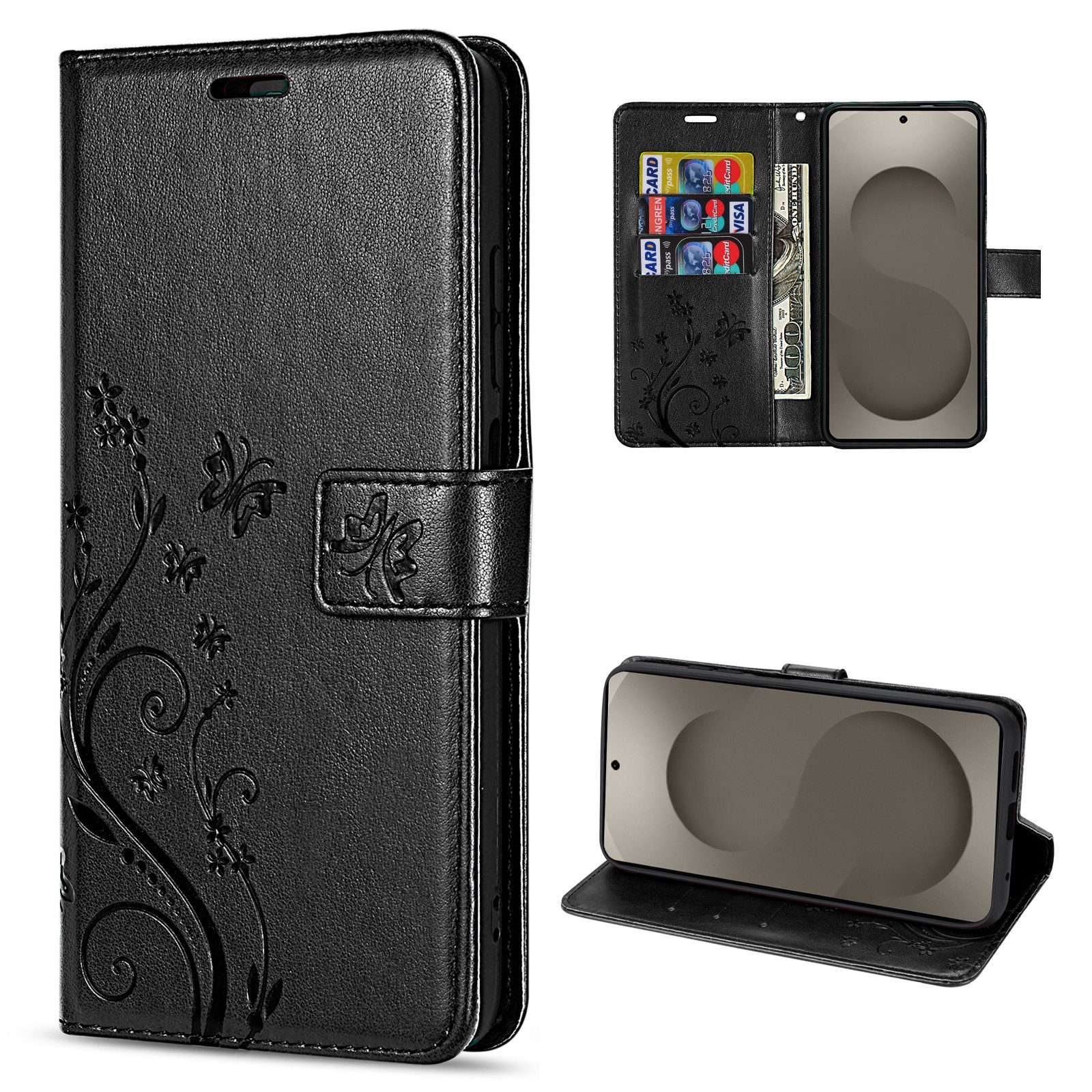 betterfon Handyhülle für Samsung Galaxy S26 Hülle Wallet Case Kartenfächern, Hergestellt aus PU-Leder & weichem TPU