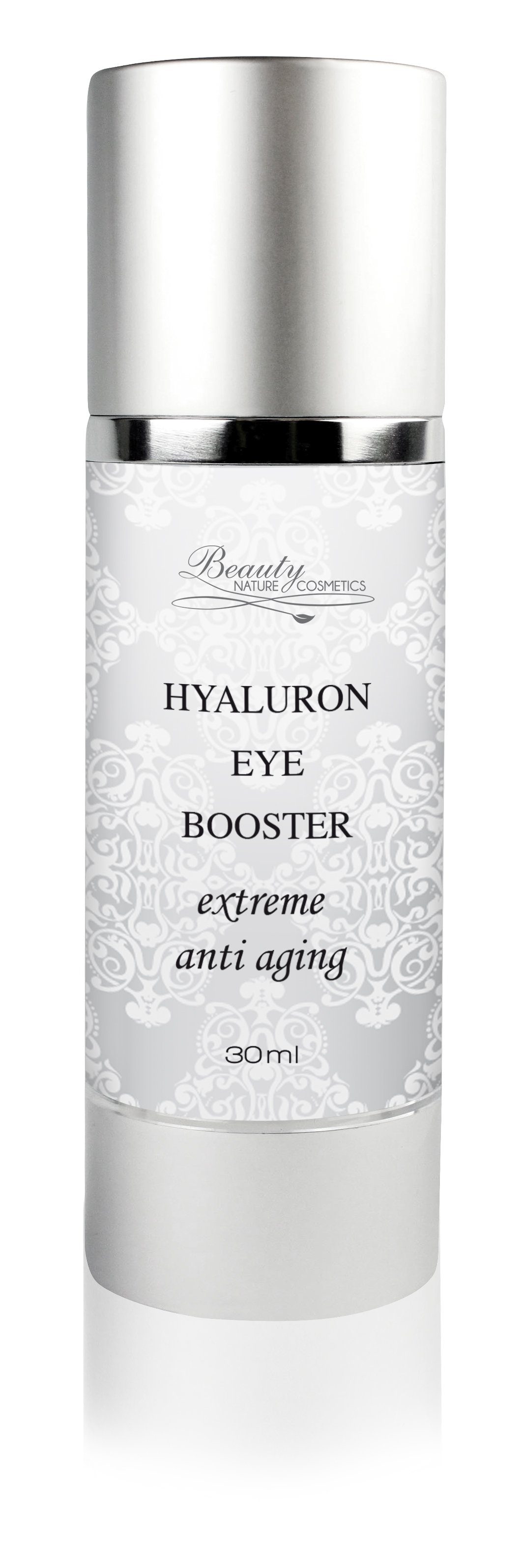 Beauty Nature Cosmetics Augenserum Hyaluron Eye Booster, Anti aging, Antifalten, Hochdosierte Faltenwirkung