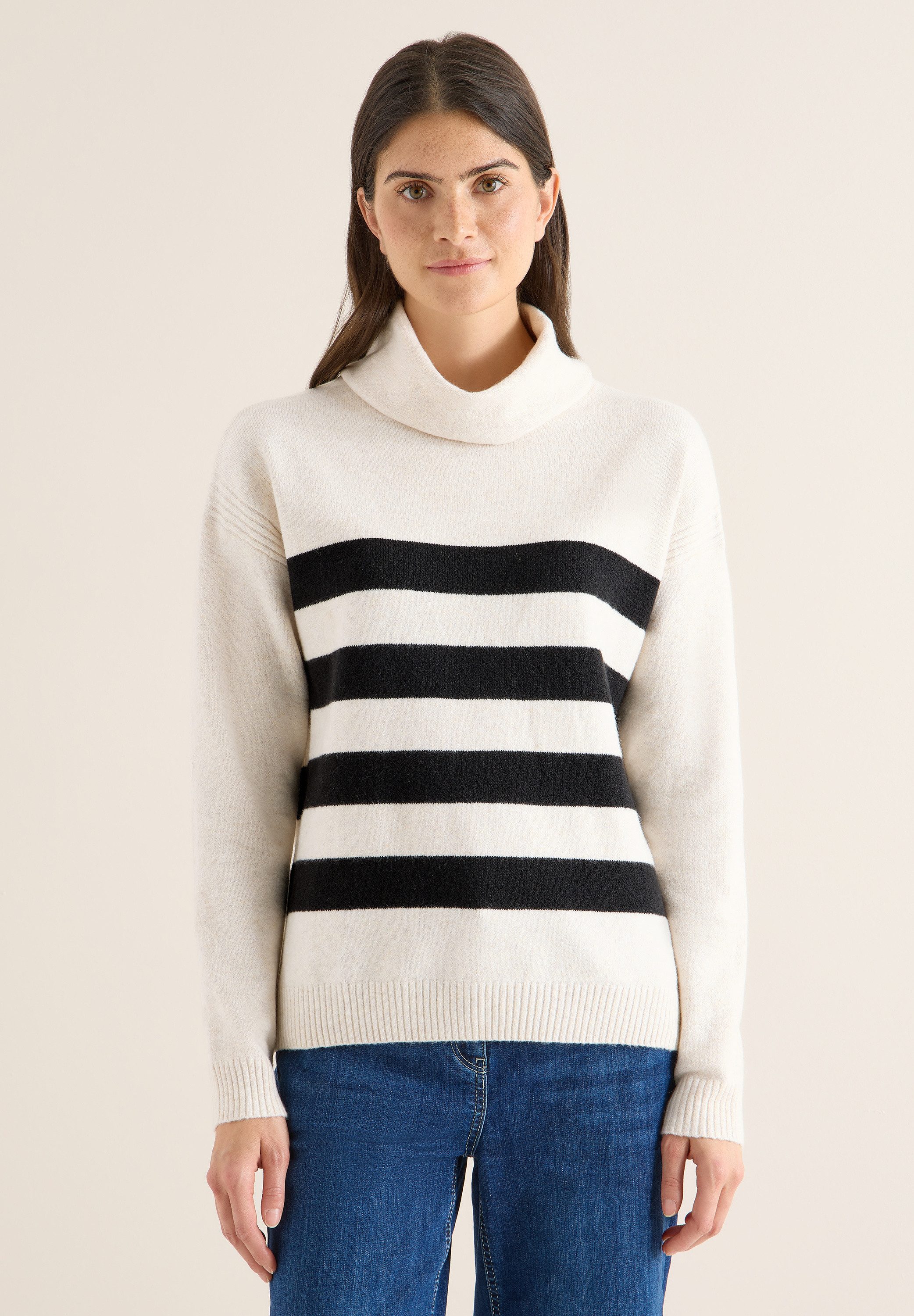CECIL Rollkragenpullover Feinstrick