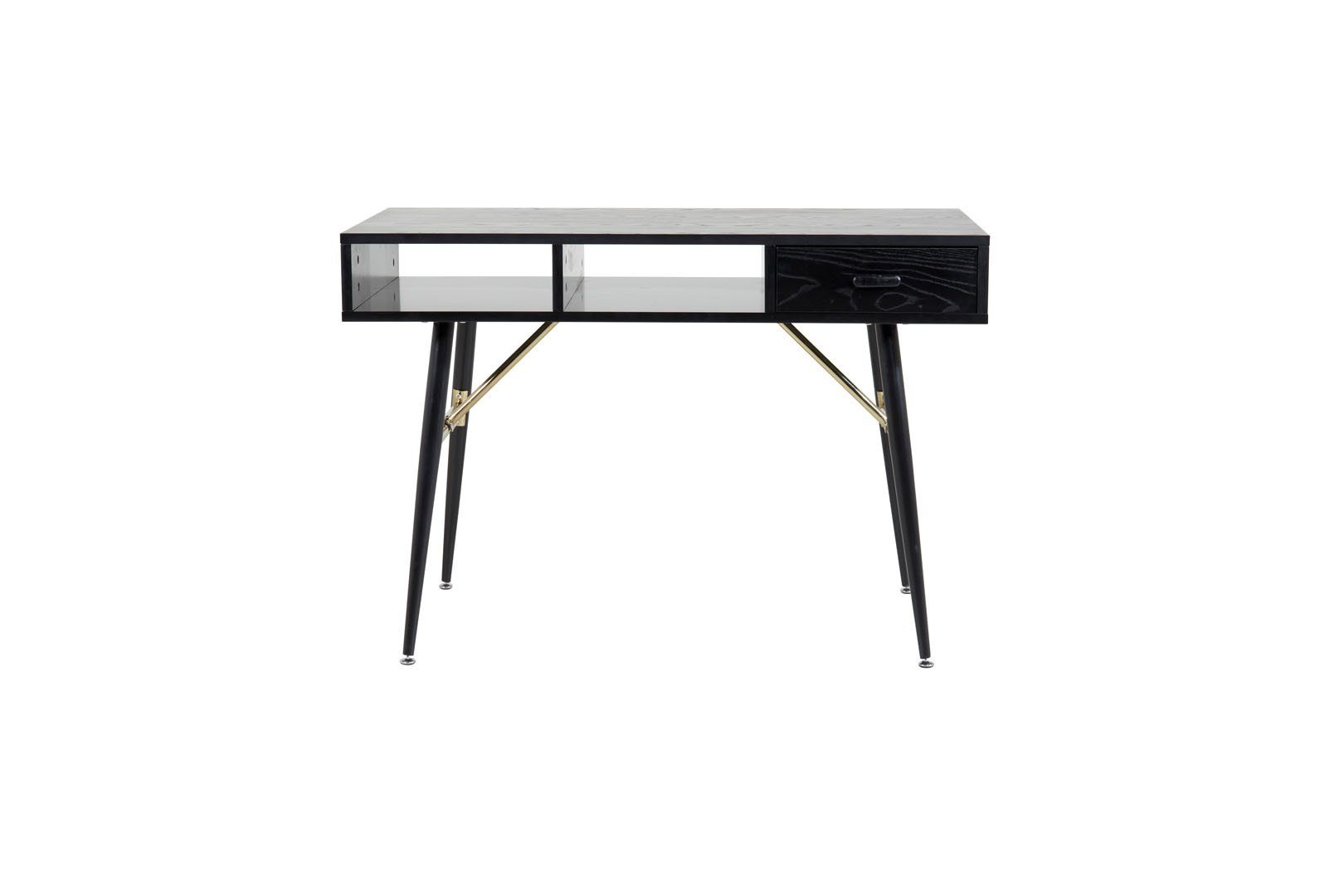 ebuy24 Schreibtisch GoldDesk Schreibtisch mit Ablage und Schublade 110