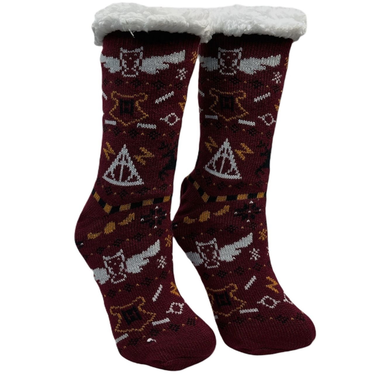 VIVA Home Kuschelsocken 1 Paar Hüttensocken Kuschelsocken ABS Sohle Hausschuhe Winter Strümpfe (Packung, 1 Paar)