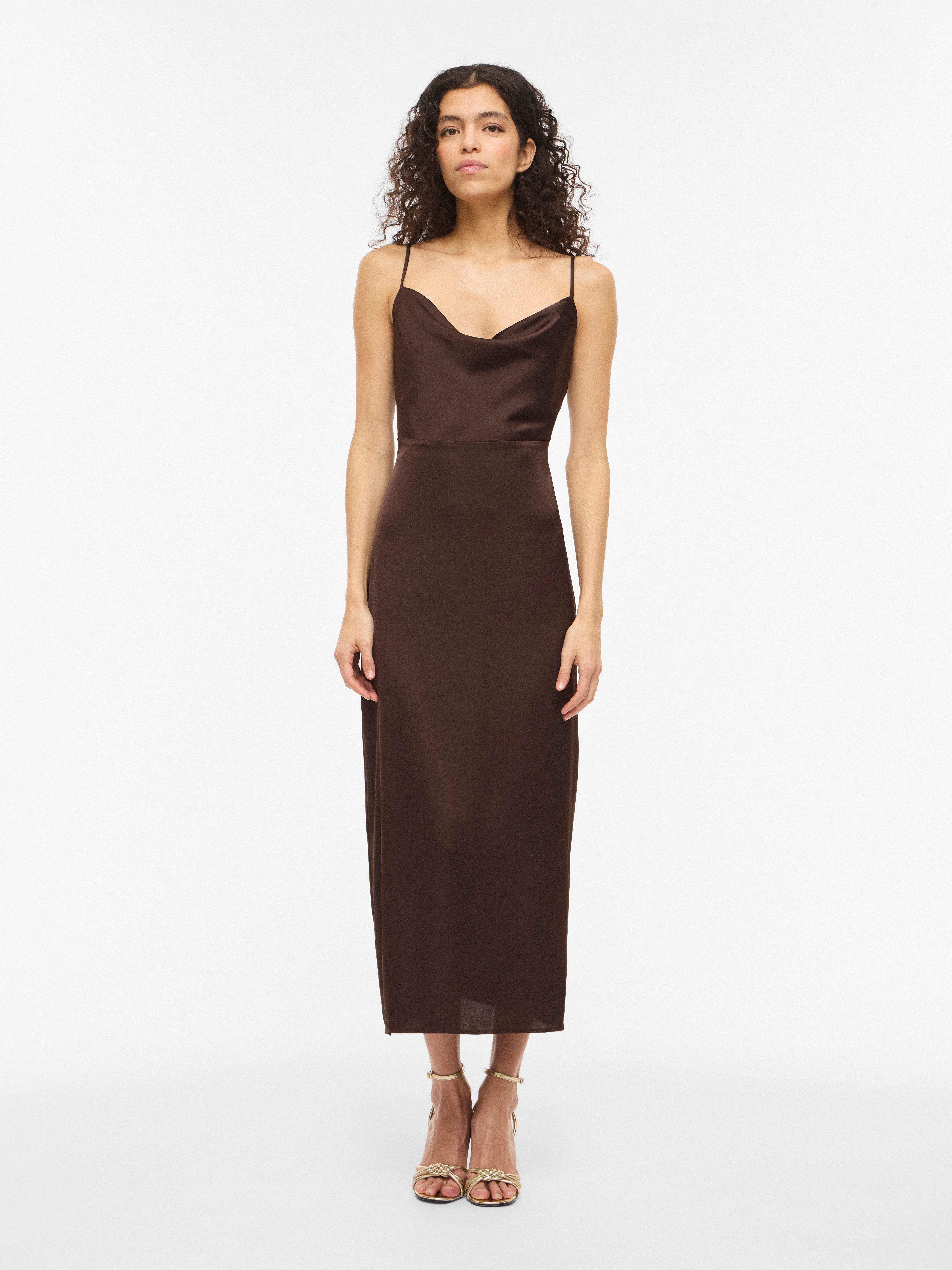 Vila Trägerkleid VIRAVENNA STRAP ANKLE DRESS - NOOS Kunstfaser, regular fit