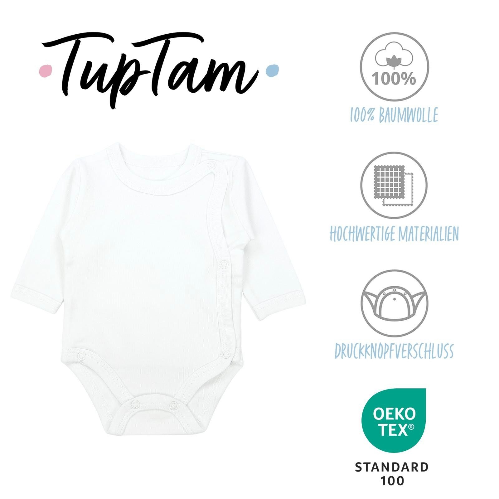 TupTam Wickelbody TupTam Baby Unisex Langarm Wickelbody Print / Uni 5er Pack