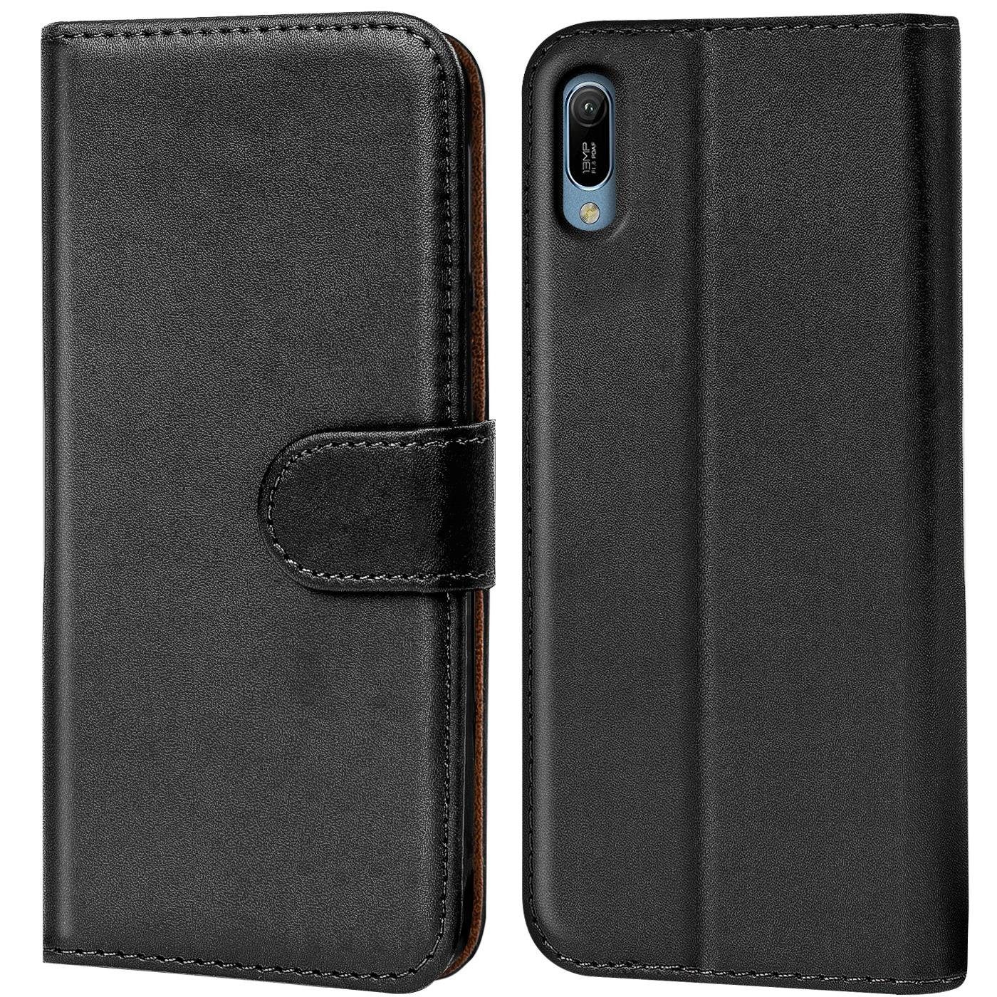 CoolGadget Handyhülle Book Case Handy Tasche für Huawei Y6 2019 6,1 Zoll, Hülle Klapphülle Flip Cover für Y6 2019 Schutzhülle stoßfest
