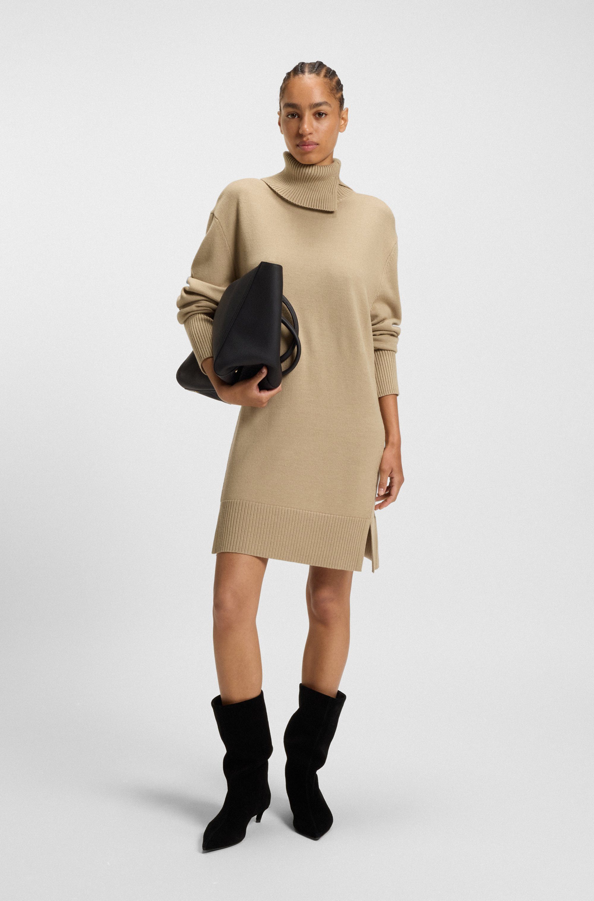 BOSS ORANGE Strickkleid Feringatessa Premium Damenmode günstig online kaufen