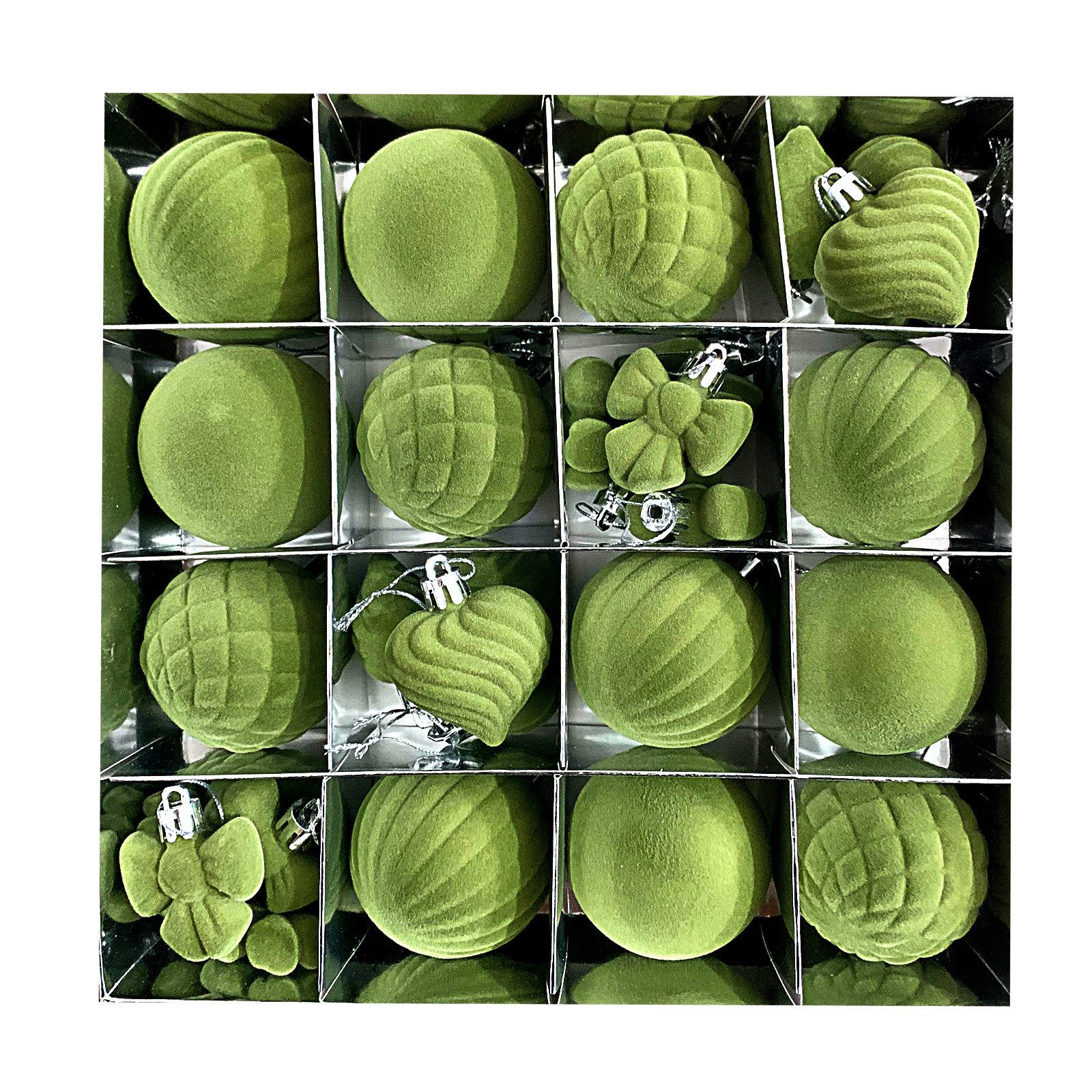 Sorvyzxn Weihnachtsbaumkugel Weihnachtsdeko Weihnachtskugeln 32-teiliges Set,Weihnachtsbaumschmuck