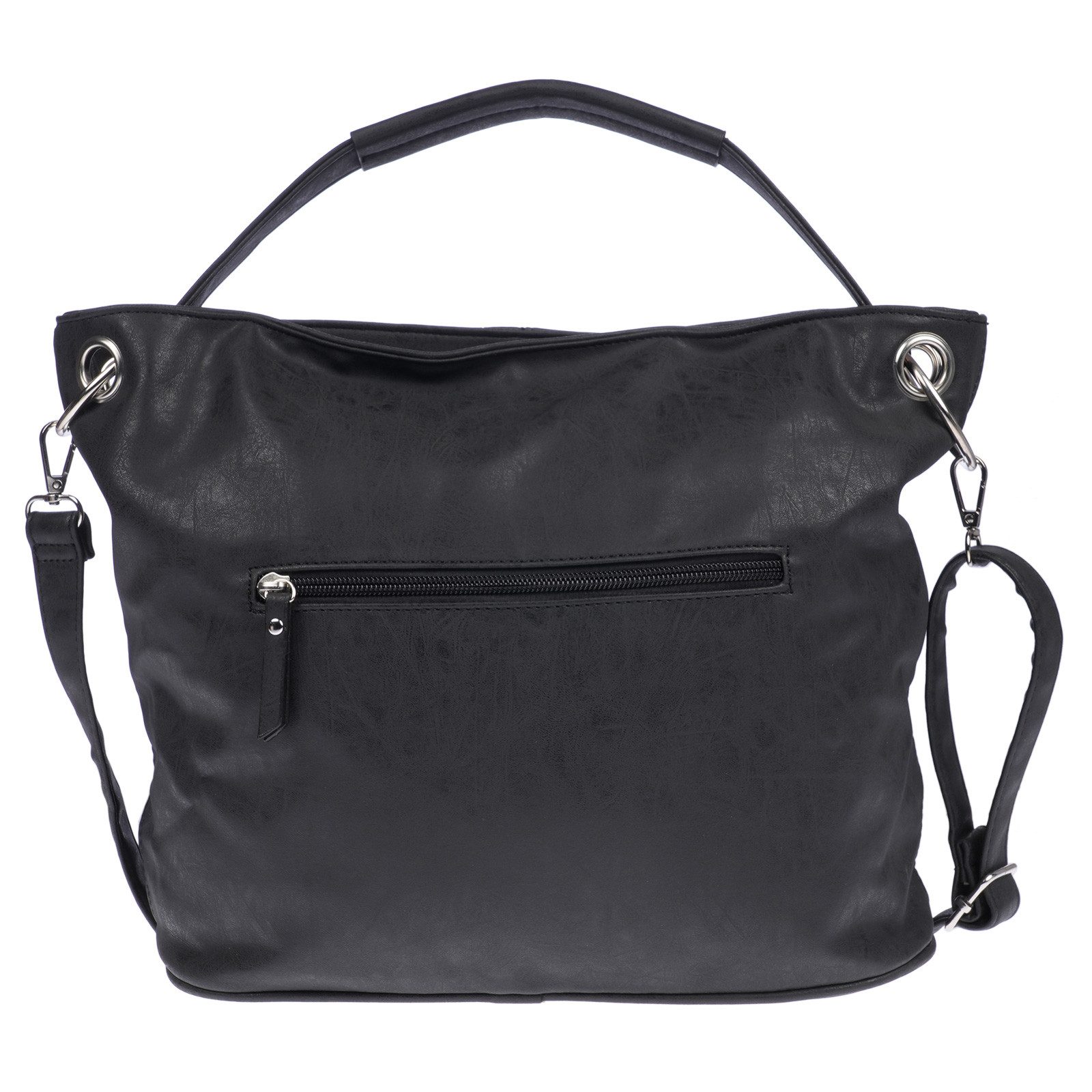 Christian Wippermann Umhängetasche Damen Tasche Schultertasche Umhängetasche Crossover Bag Olive, Leder Optik Handtasche