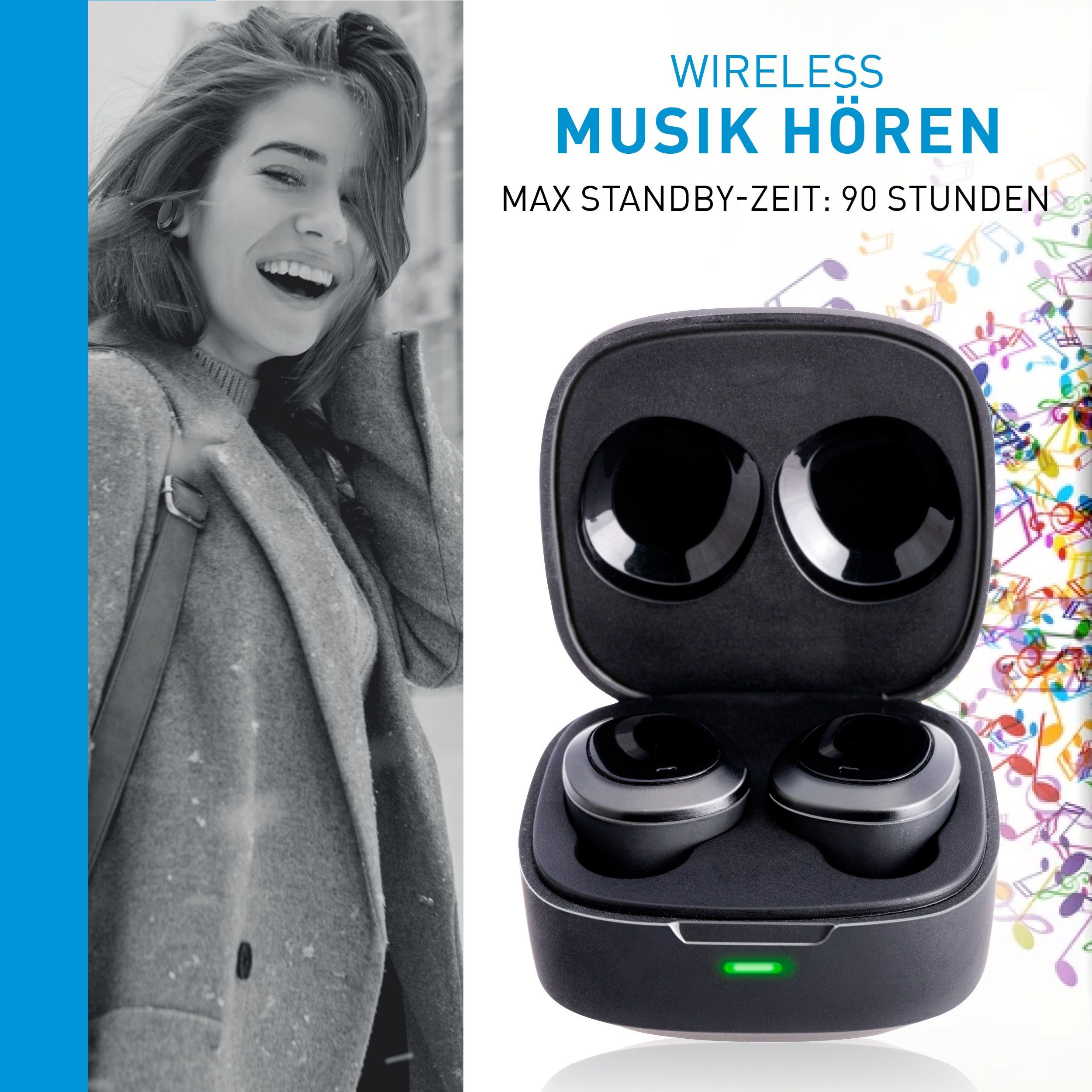 Grundig Grundig Bluetooth Kopfhörer Schwarz In-Ear-Kopfhörer