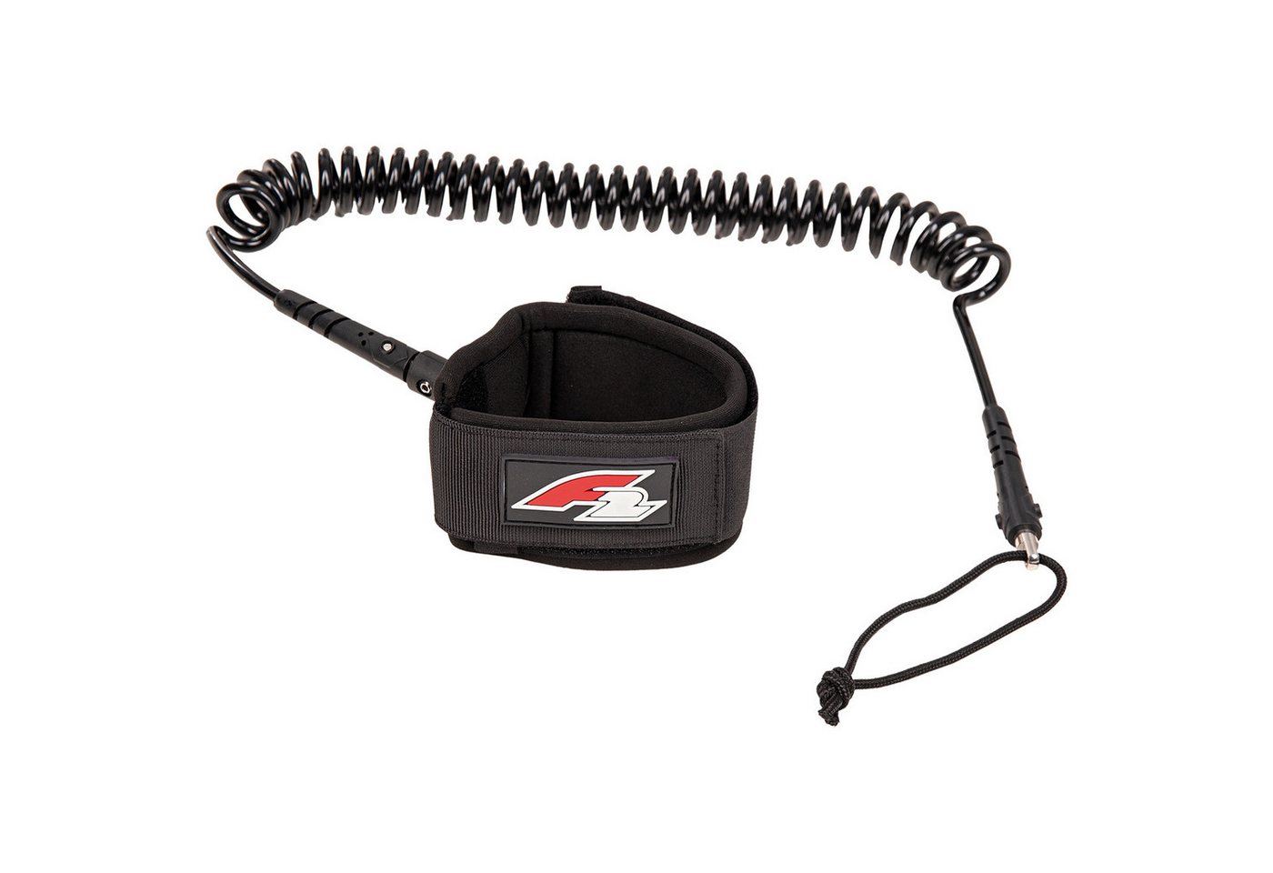 F2 SUP-Leash F2 Stand Up Paddling Leash Fuß Coiled Leash Schwarz