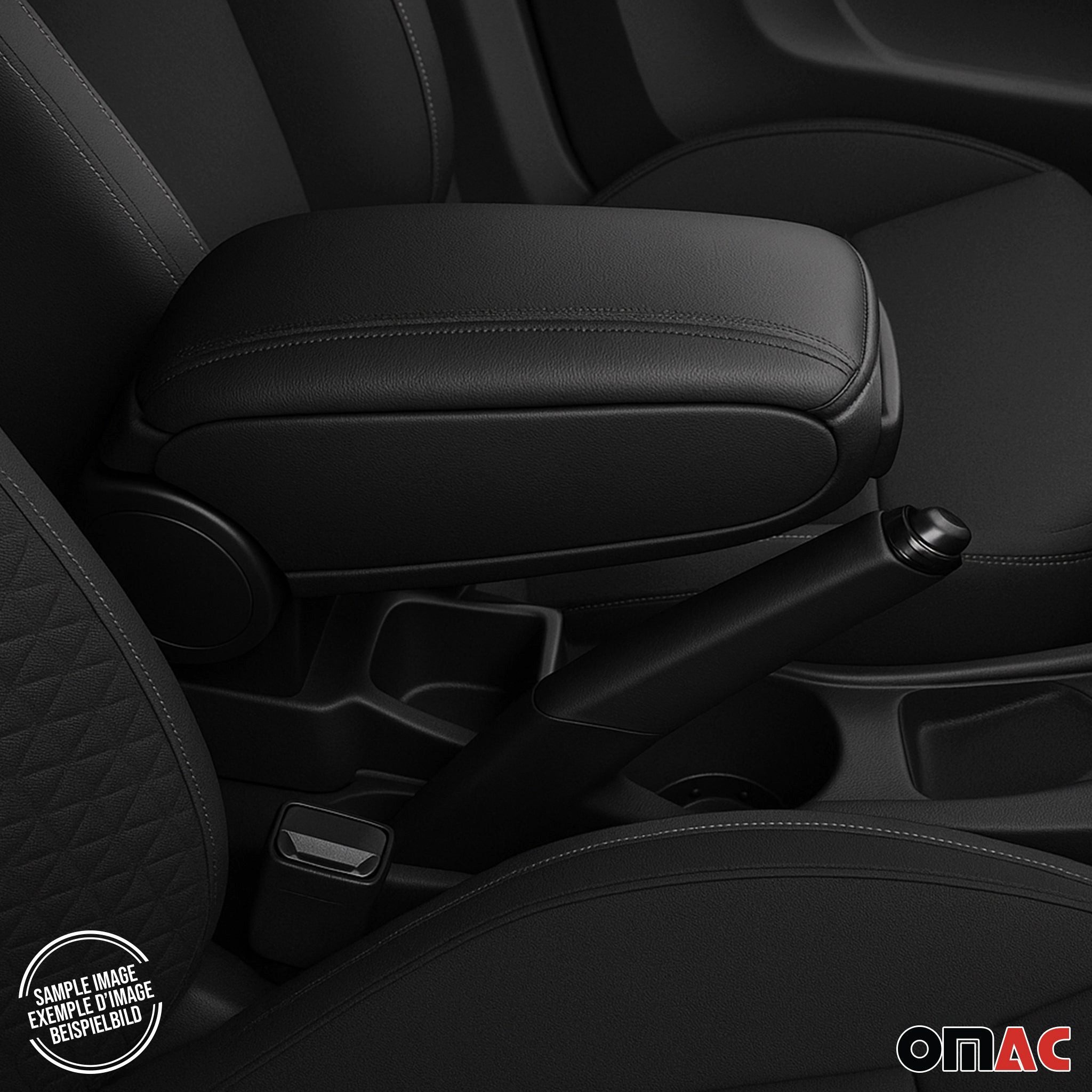 OMAC Armlehne Mittelarmlehne für Dacia Duster 2 2018-2024 PU-Leder ABS Schwarz, Langlebig,Multifunktional,Einfache Installation