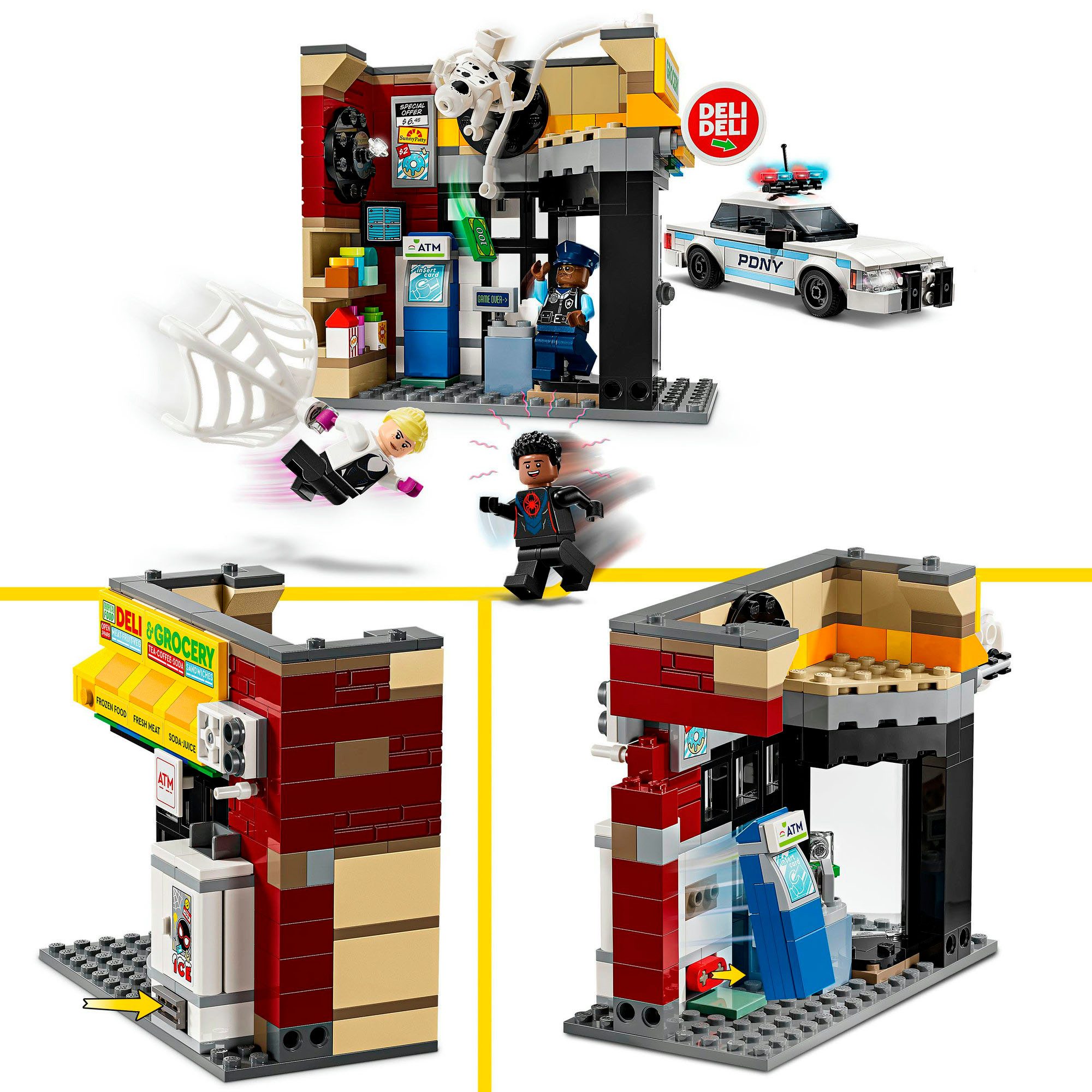 LEGO® Spider-Verse: Miles Morales vs. Spot (76311), LEGO Super Heroes Konstruktionsspielsteine, (375 St), Made in Europe – Bild 4 von 5