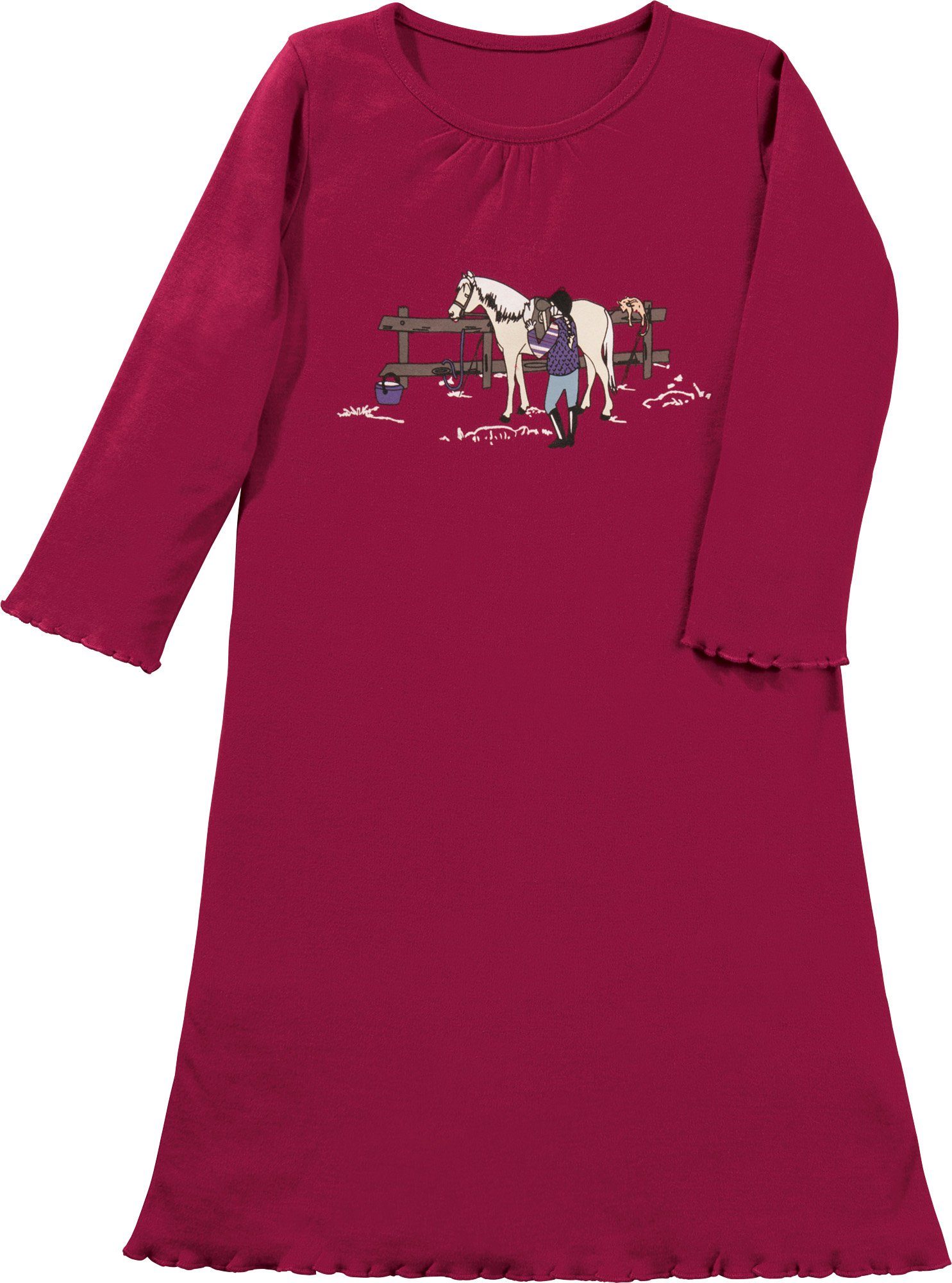 Erwin Müller Nachthemd Kinder-Nachthemd Single-Jersey Tiermotiv