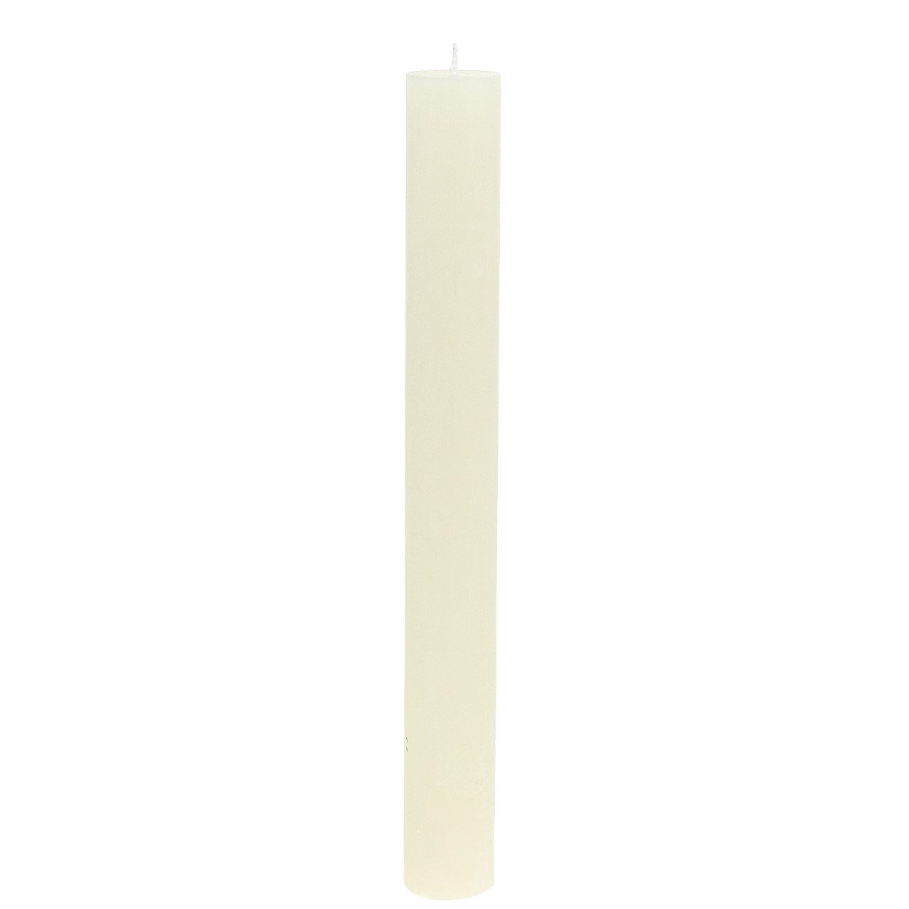 Viana Spitzkerze Stabkerzen durchgefärbt Creme 34mm x 300mm 4er Set -, 4 Stück