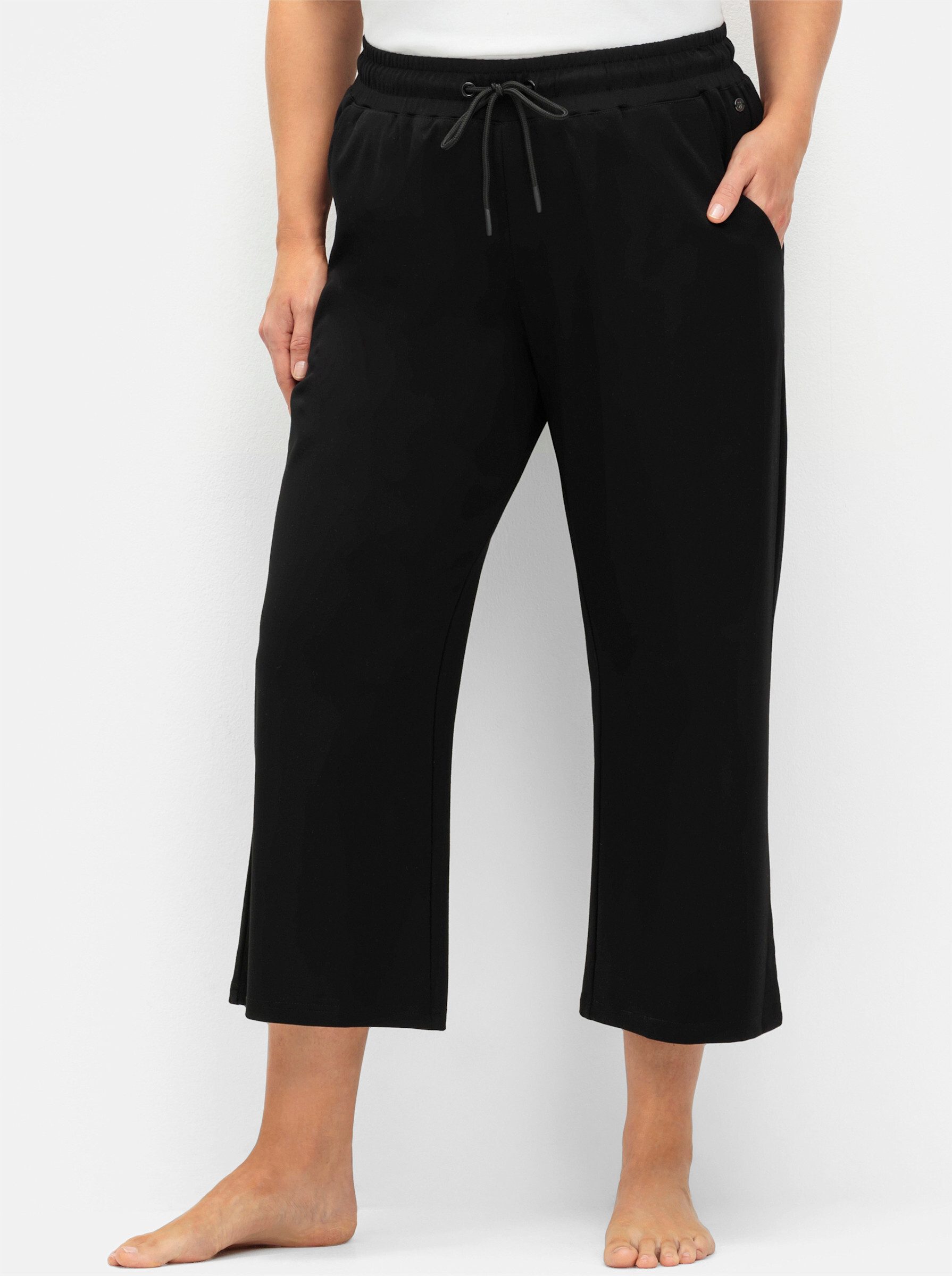 Sheego Jerseyhose Sporthose in 7/8-Länge, aus Funktionsmaterial günstig online kaufen