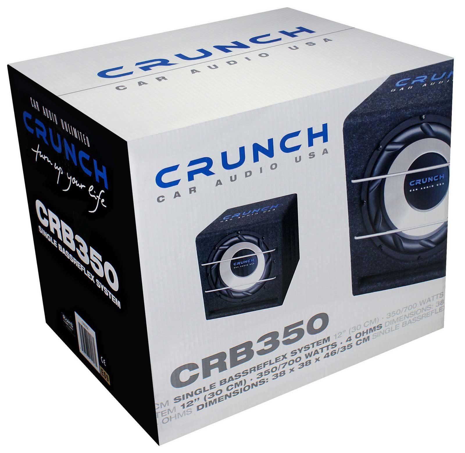 Crunch CRB 350 30cm Gehäuse-Subwoofer Auto-Subwoofer (350 W, max.: W 30 cm)