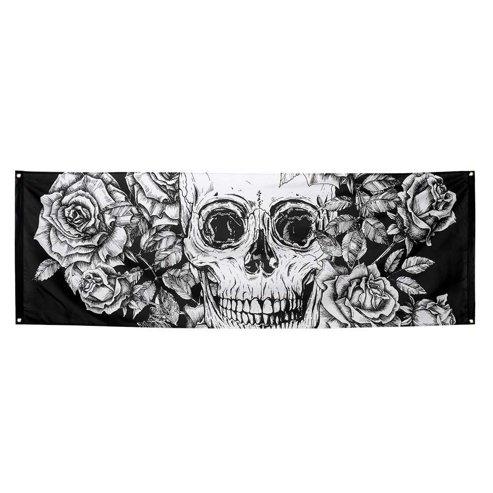 Kostüm Banner Totenkopf 2,2m