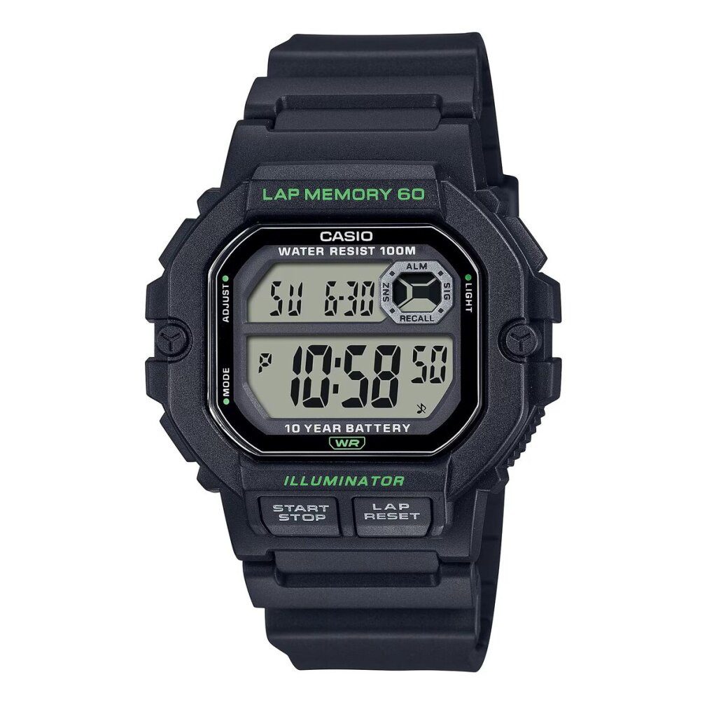 CASIO Luxusuhr Herrenuhr ILLUMINATOR Schwarz (44,5 mm)