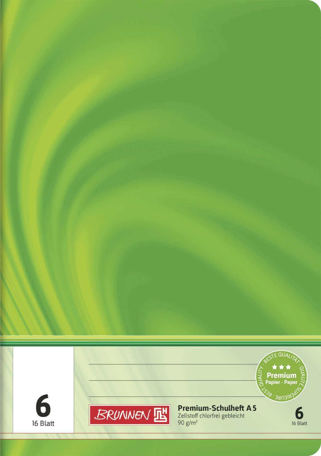 Schulheft Schulheft A5 Vivendi Lin 6 unliniert blanco 16 Blatt 10-4570602