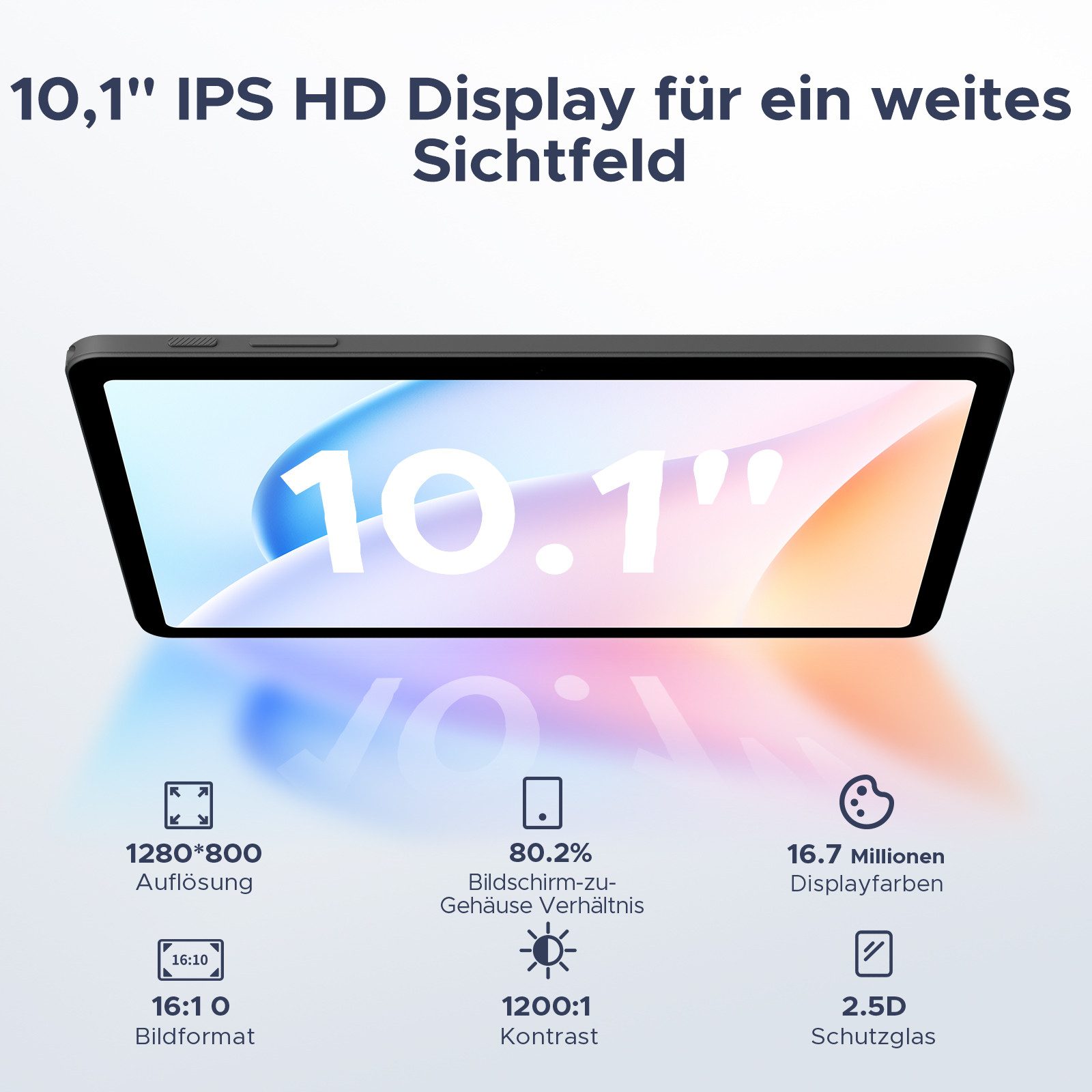 DOOGEE TAB A9 PRO Android 15 10.1 Zoll Tablet 4GB+128GB/2TB TF Gaming Tablet (10,1", Android 15, Set mit Tastatur, Maus, Stift Tablet, 5G WiFi/GMS/Face ID/BT 5.0)