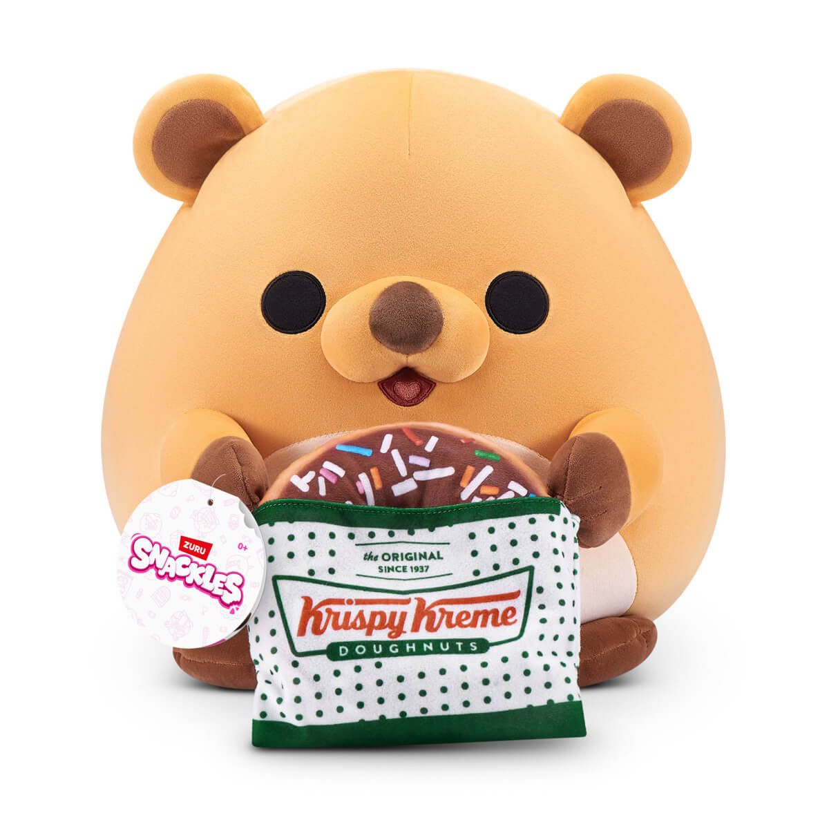 ZURU Plüschfigur ZURU 77690T - Snackles Quokka Frankie mit Krispy Kreme Donut, Serie 3