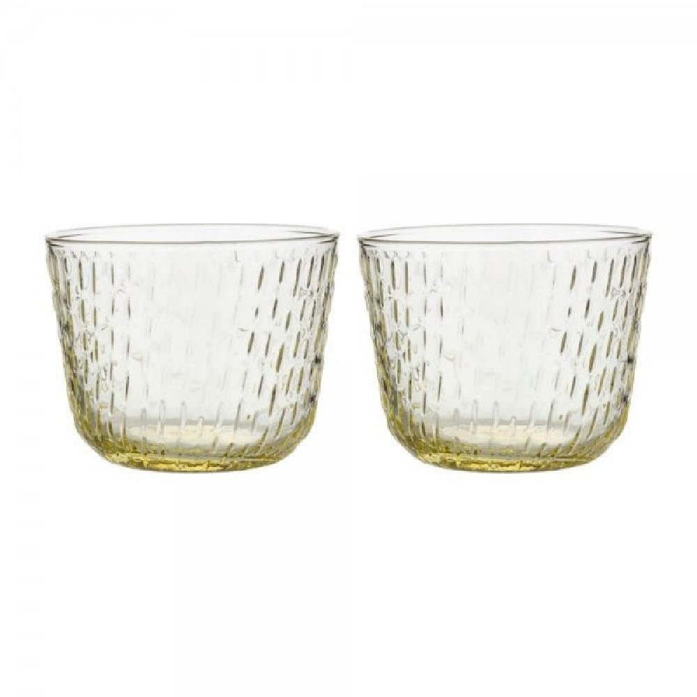 Marimekko Longdrinkglas Gläser Set Syksy Hellgelb (2-teilig)