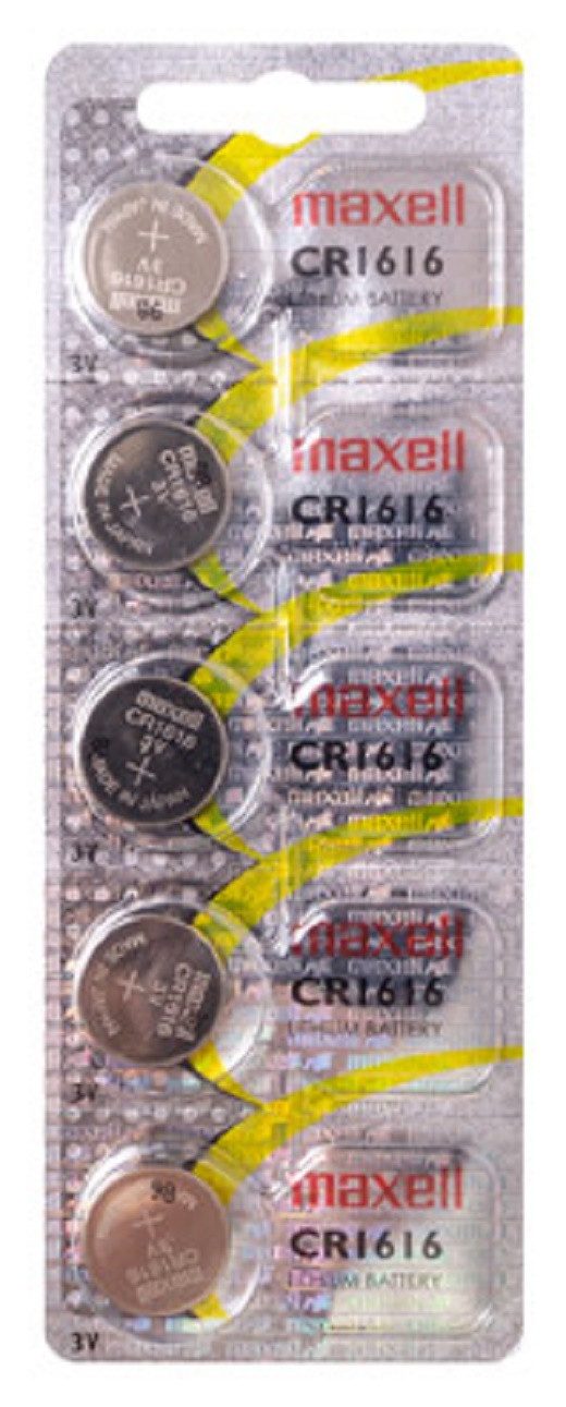 Maxell Maxell CR1616 Lithium Knopfzelle 3V 5er Blister Knopfzelle