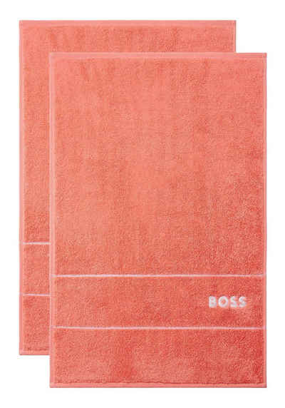 Hugo Boss Home Gästehandtücher PLAIN (2tlg), 100% Baumwolle (2-St), mit modernem Design