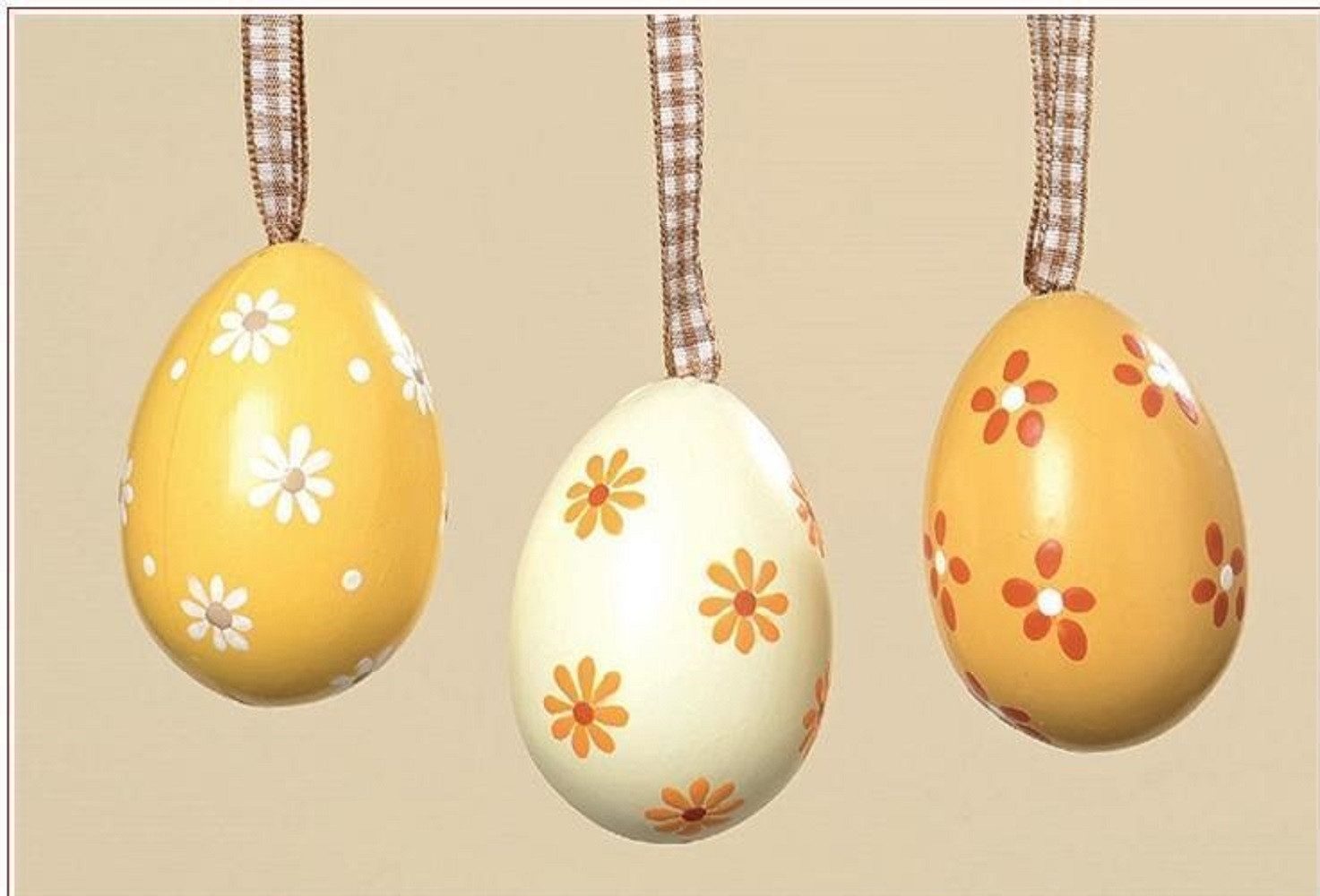 Osterei Ostereier Ei Hänger Ostern 6tlg. Kunststoff bruchsicher