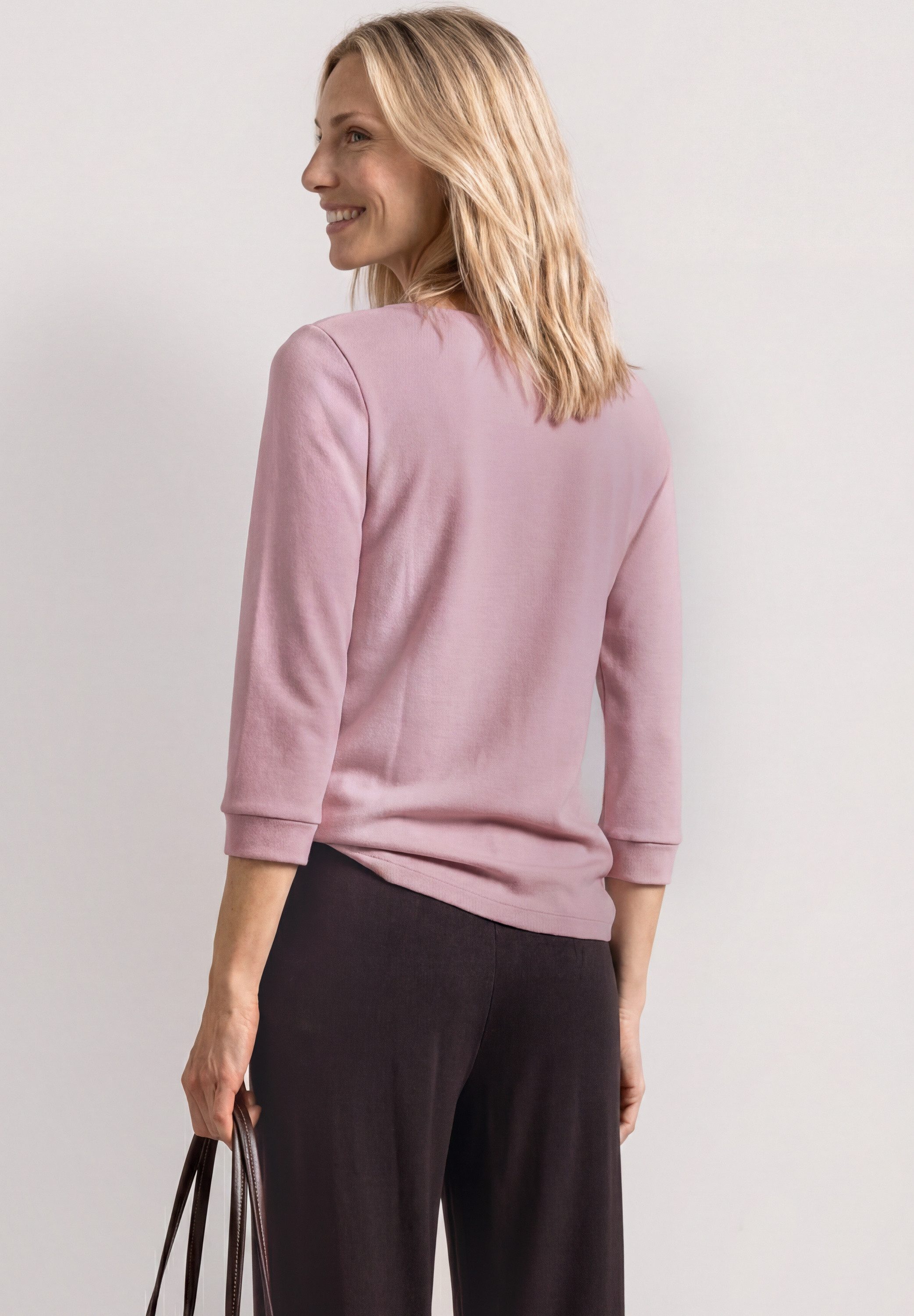 STREET ONE Langarmshirt mit U-Boot-Ausschnitt