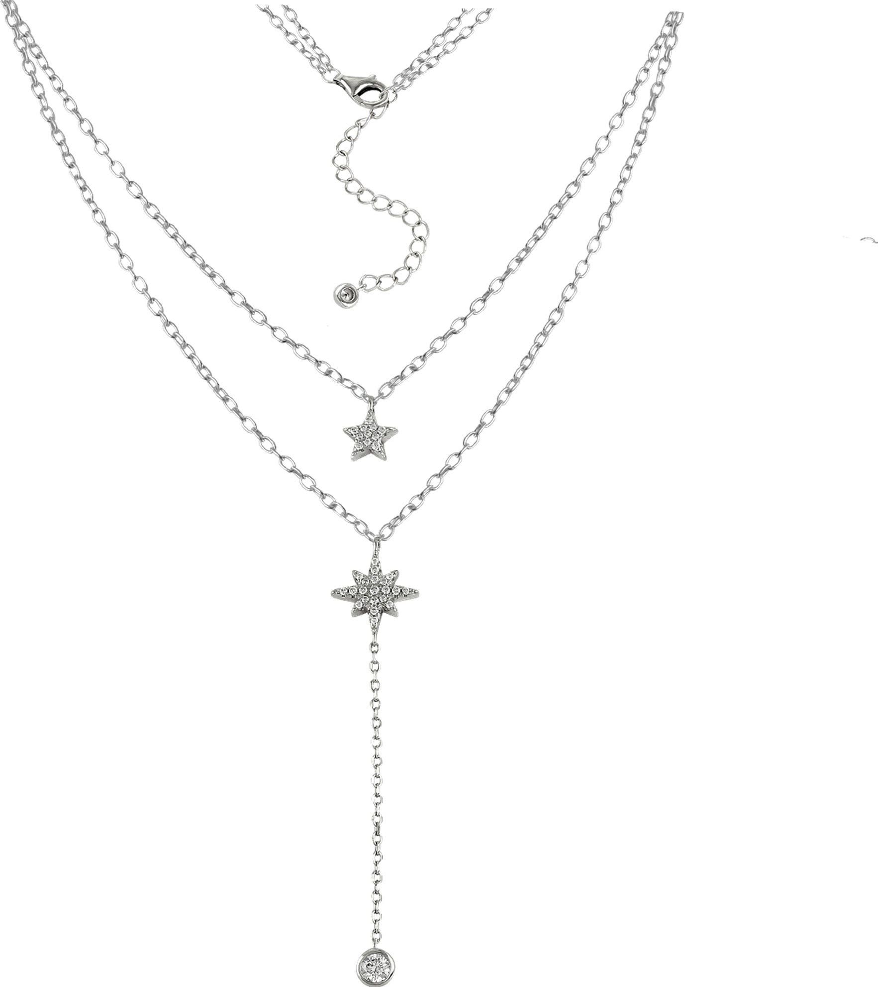 SilberDream Silberkette GSK4902WX SilberDream Zirkonia Halskette Layer 925 günstig online kaufen