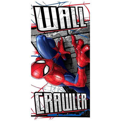 Spiderman Badetuch Marvel, Mikrofaser, Jungen Strandtuch 70 x 140 cm
