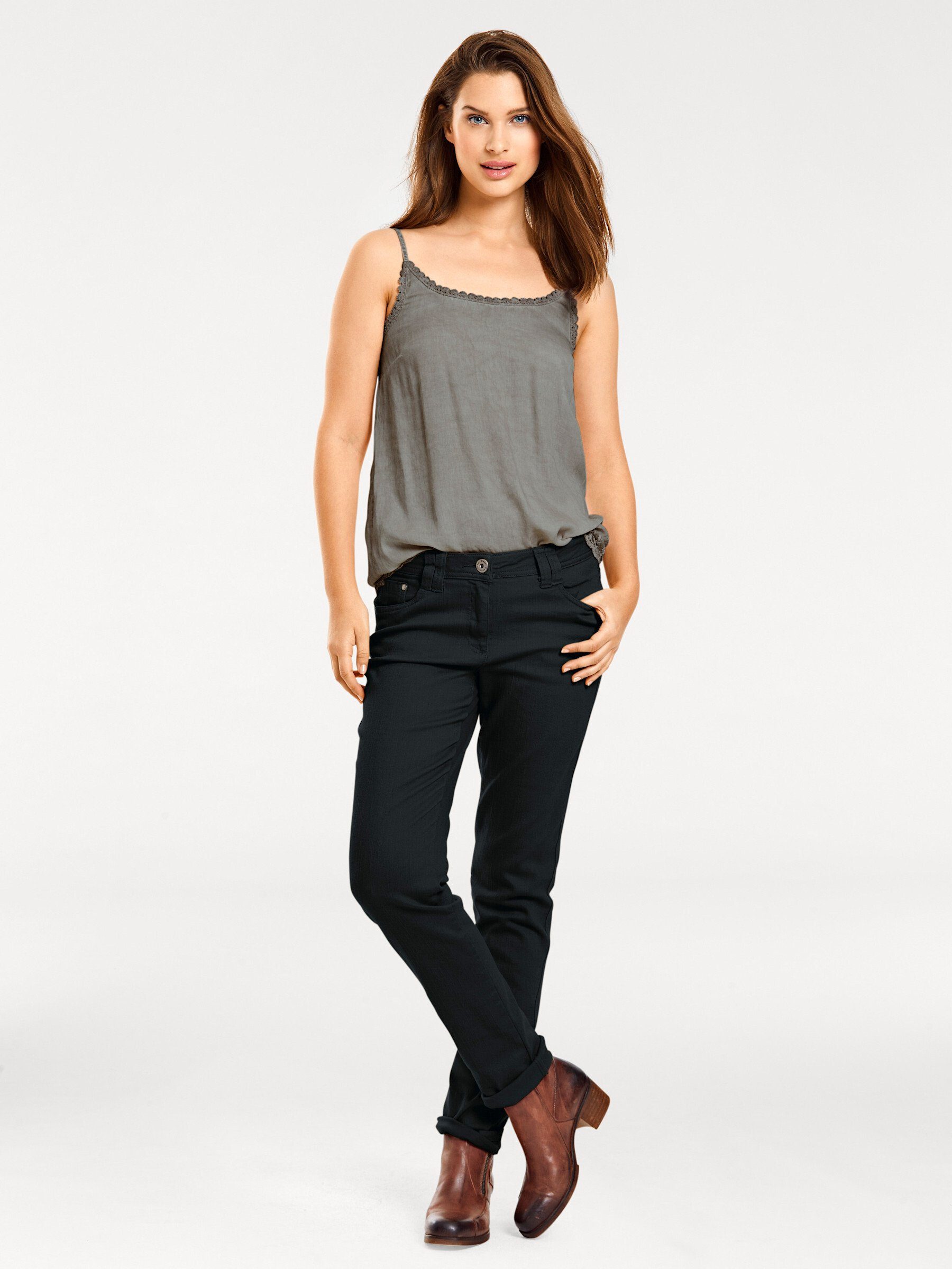 heine Jerseyhose Push-up-Hose Innenbeinlänge ca. 79 cm