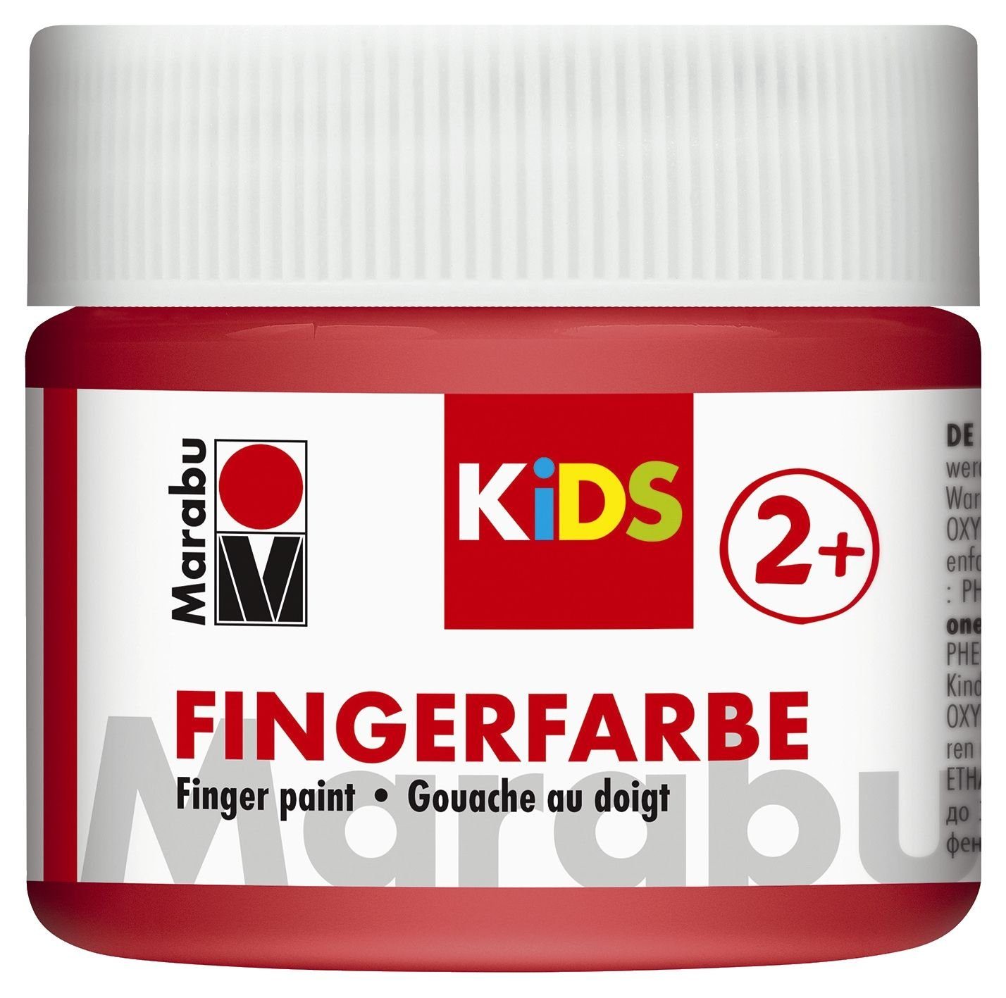 Marabu Klemmen Fingerfarbe Kids - 100 ml, rot