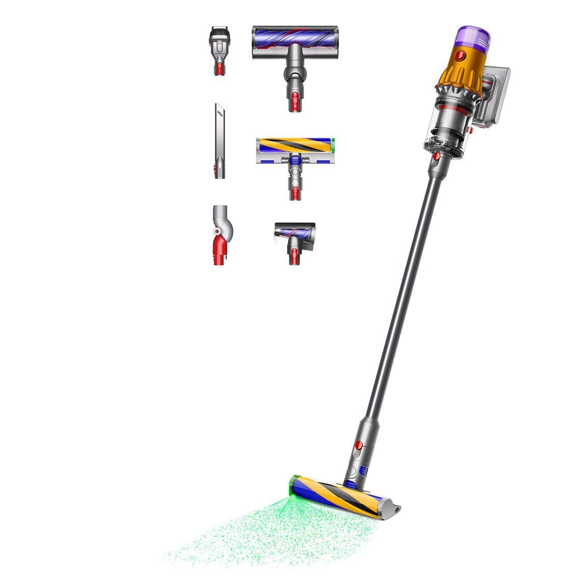 DYSON Akku-Hand-und Стальной пылесос V12™ Detect Slim Absolute, 545 W, Beutellos