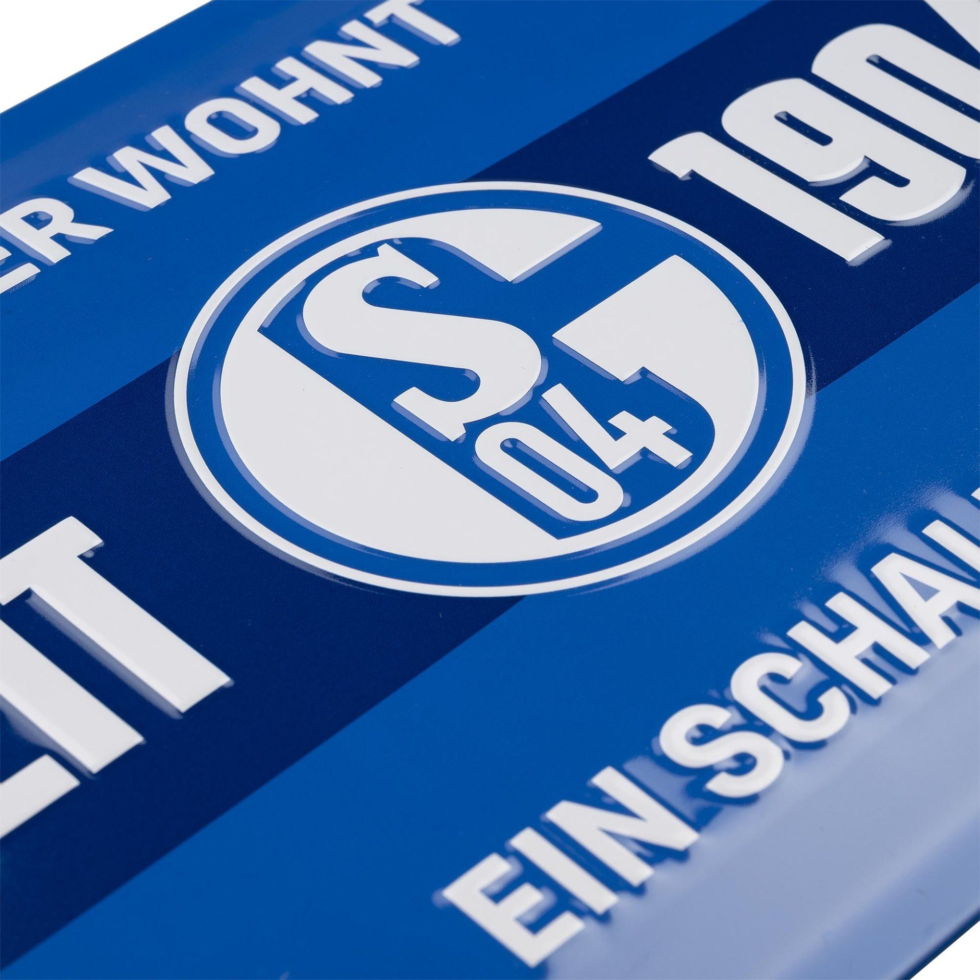 FC Schalke 04 Metallschild Blechschild Hier wohnt ein Schalker, (1 St) günstig online kaufen