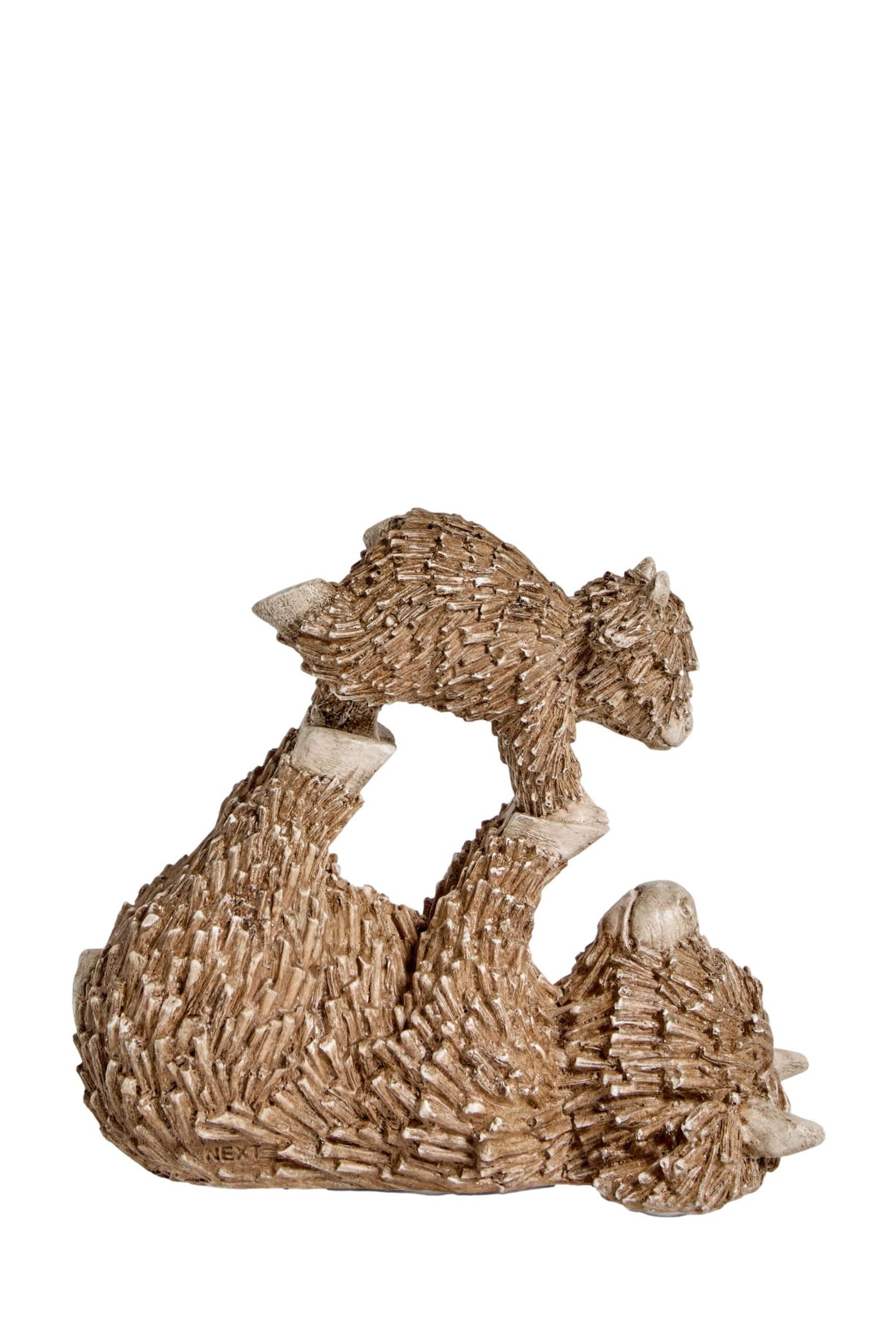 Dekoobjekt Eltern und Kind Ornament, Hochlandrind Hamish