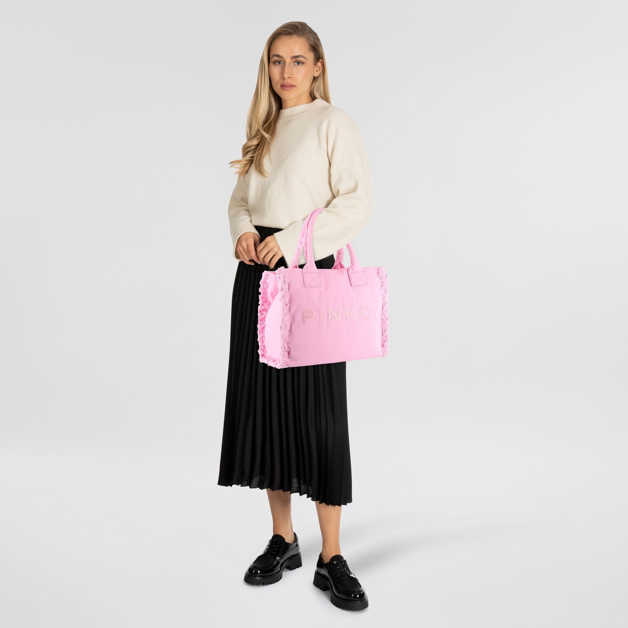 PINKO Henkeltasche Beach, Baumwolle günstig online kaufen