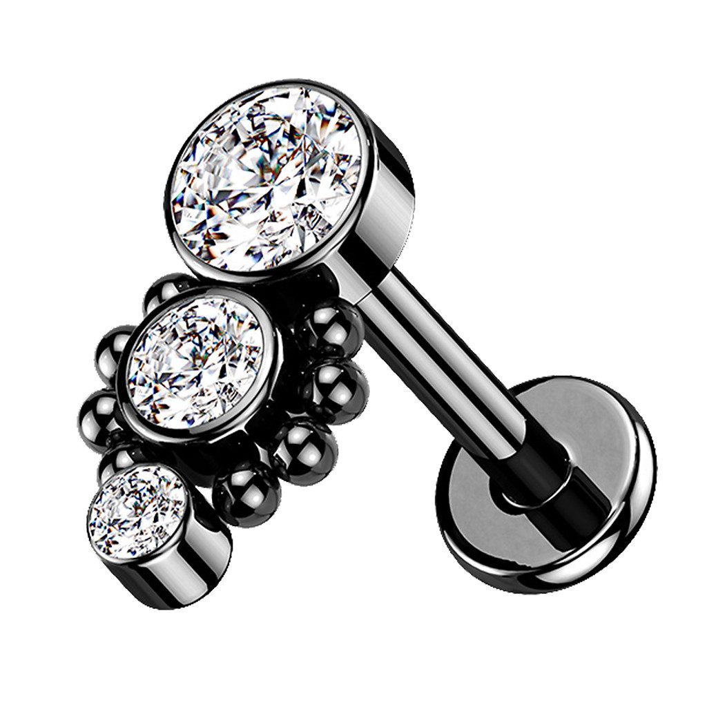 Taffstyle Piercing-Set Piercing Labret Monroe Stecker günstig online kaufen