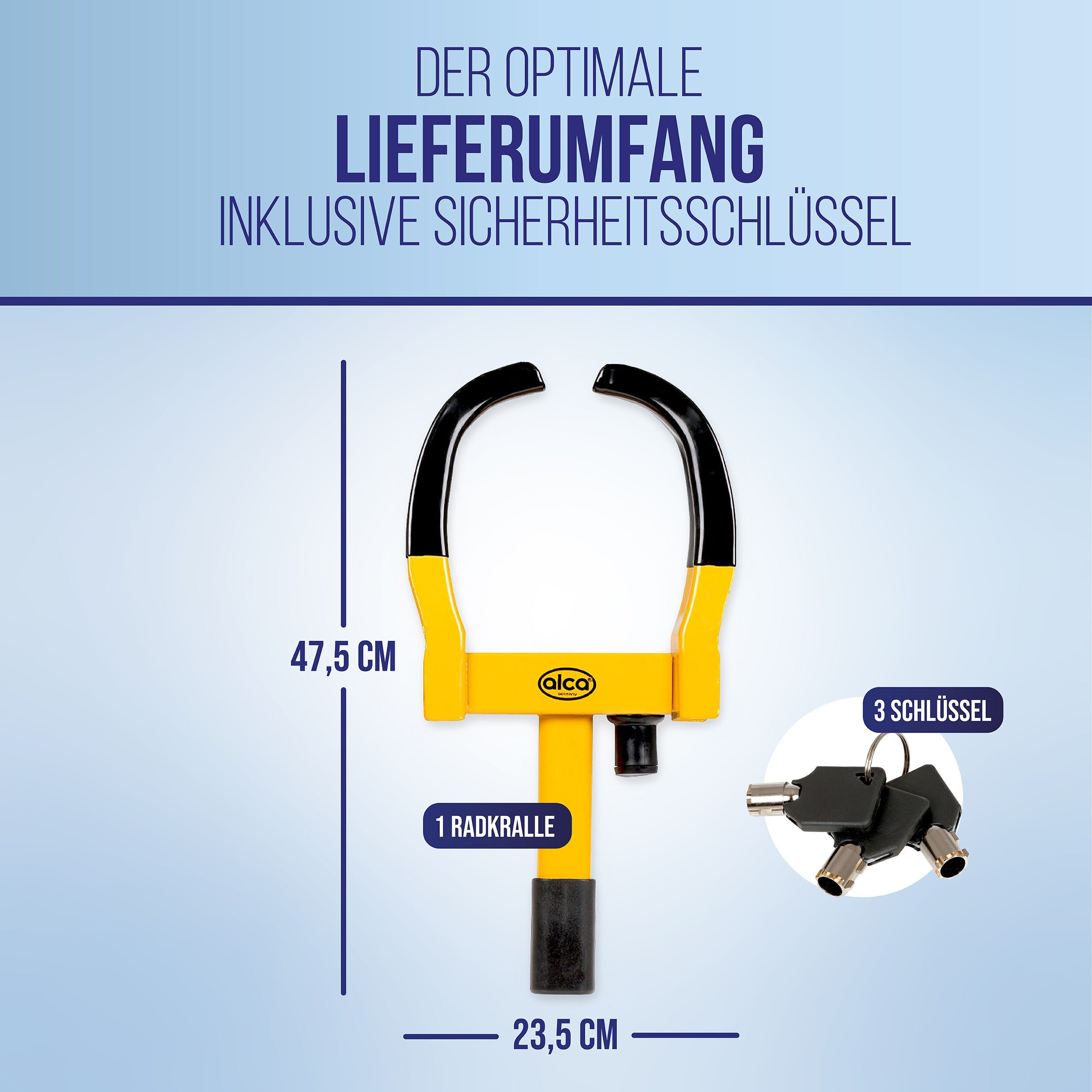 alca Radkralle Radkralle ausziehbar max. Reifenbreite 265mm Wegfahrsperre (1-tlg)