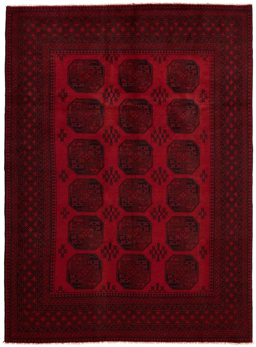 Orientteppich Afghan Akhche 206x288 Handgeknüpfter Orientteppich, Nain Trading, rechteckig, Höhe: 6 mm
