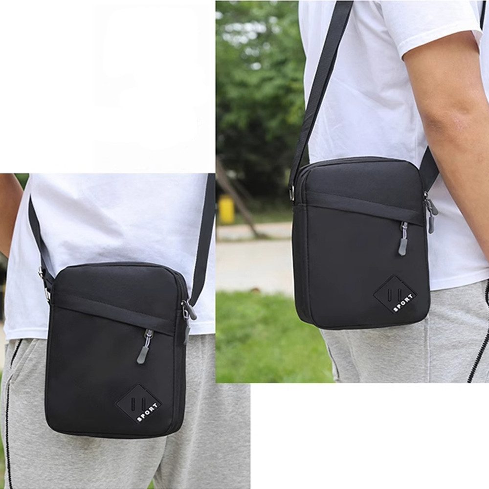 Coonoor Umhängetasche Zweischichtige Schultertasche für Herren, Kuriertasch günstig online kaufen