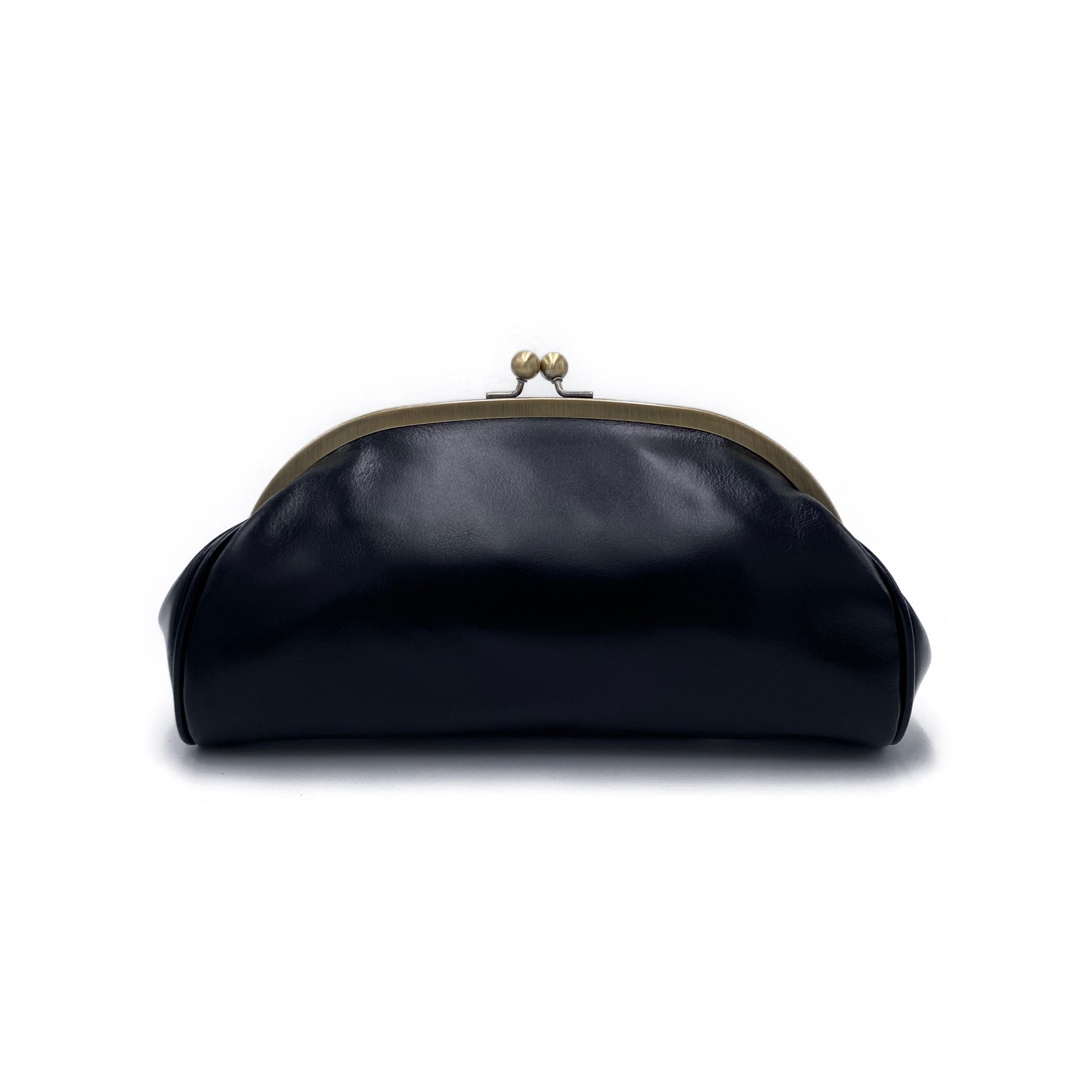 Taschenkinder Clutch und Schultertasche „Elise“, Abendtasche, Brauttasche, Bügeltasche, Echtes Leder, Im Vintage / Retro Stil